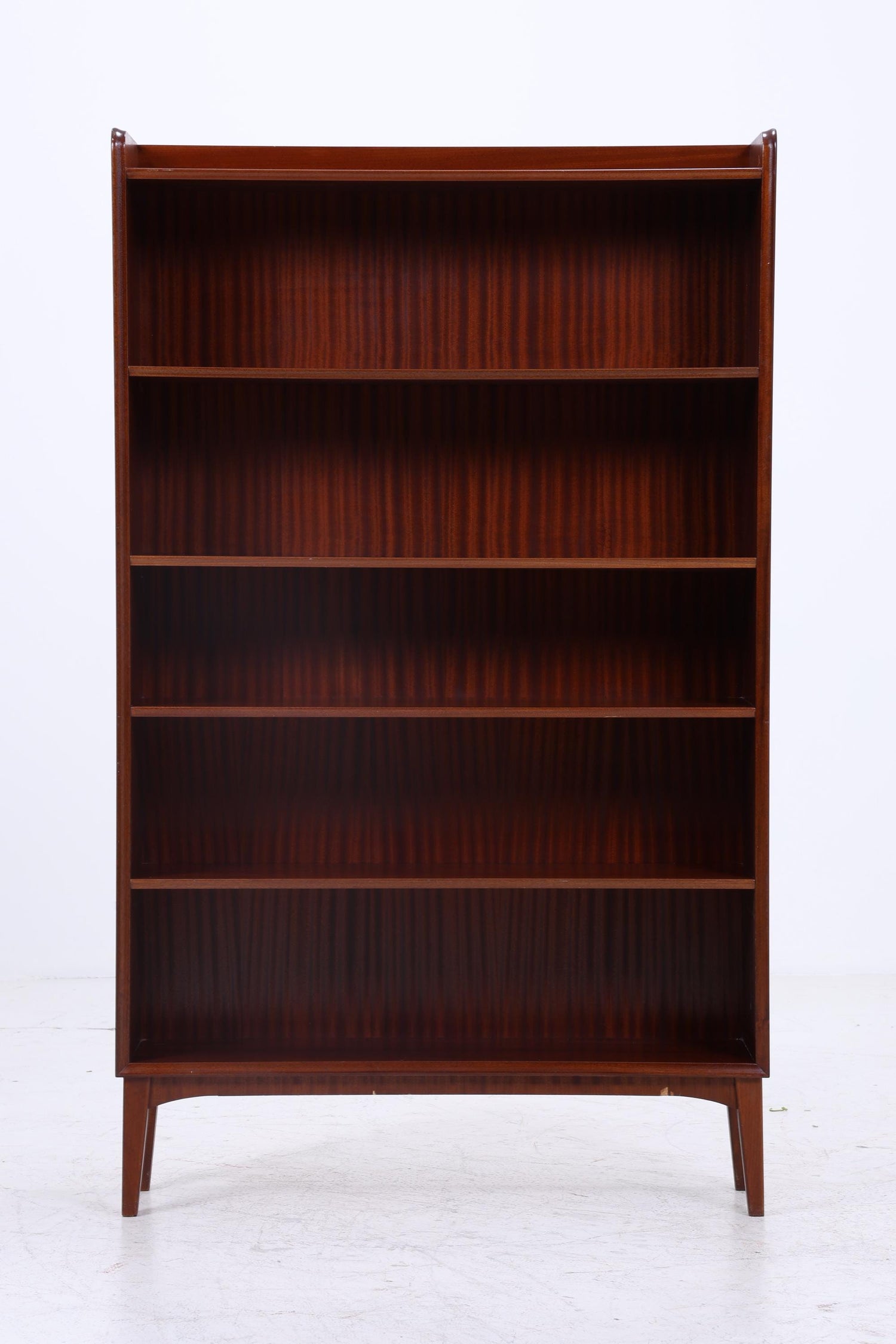 Vintage Mahagoni Bücherregal | Mid Century Regal | 60er Retro Holz Aufbewahrung