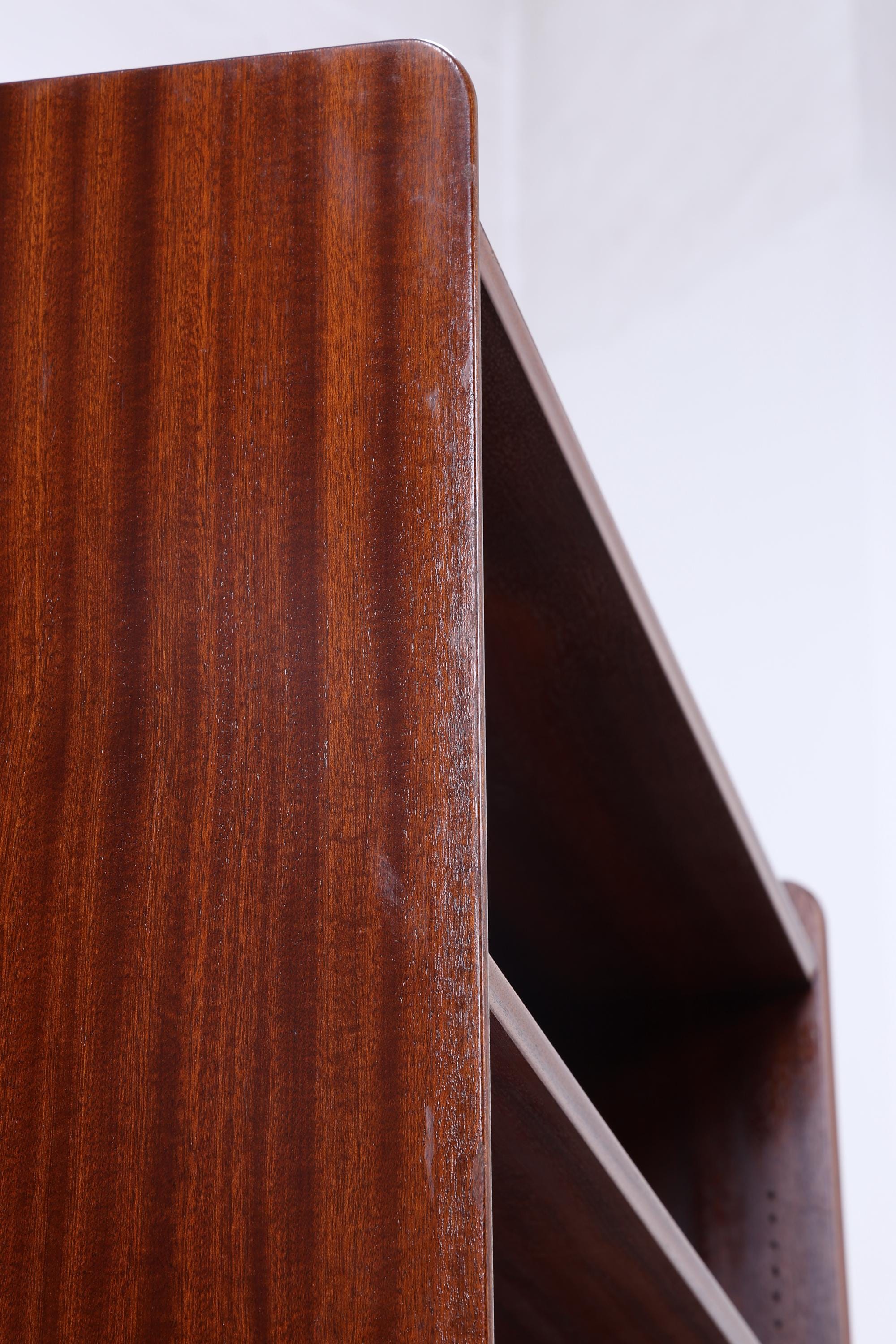 Vintage Mahagoni Bücherregal | Mid Century Regal | 60er Retro Holz Aufbewahrung