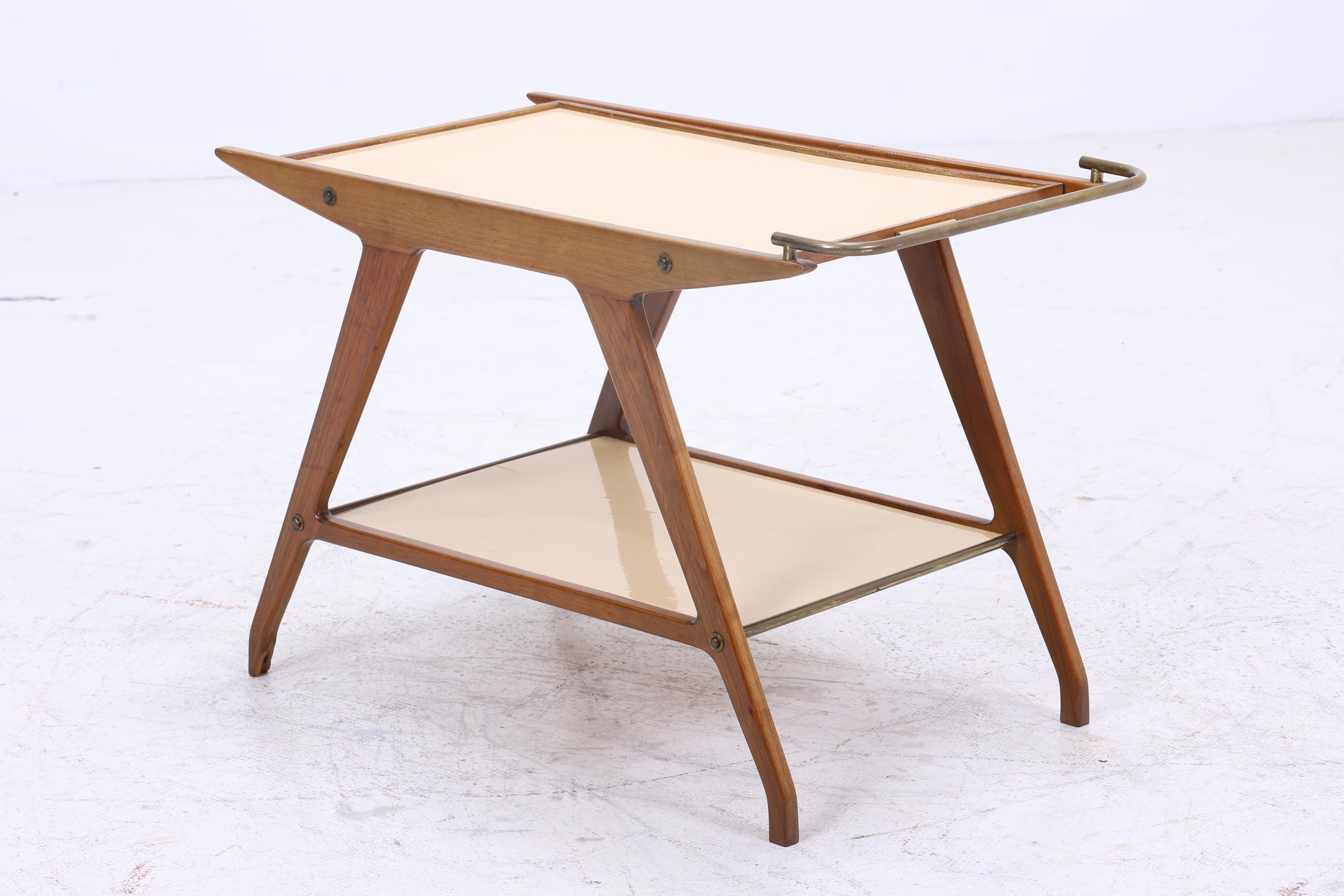 Vintage Beistelltisch | Mid Century Couchtisch Tisch Telefontisch 60er Jahre Retro Wohnzimmer