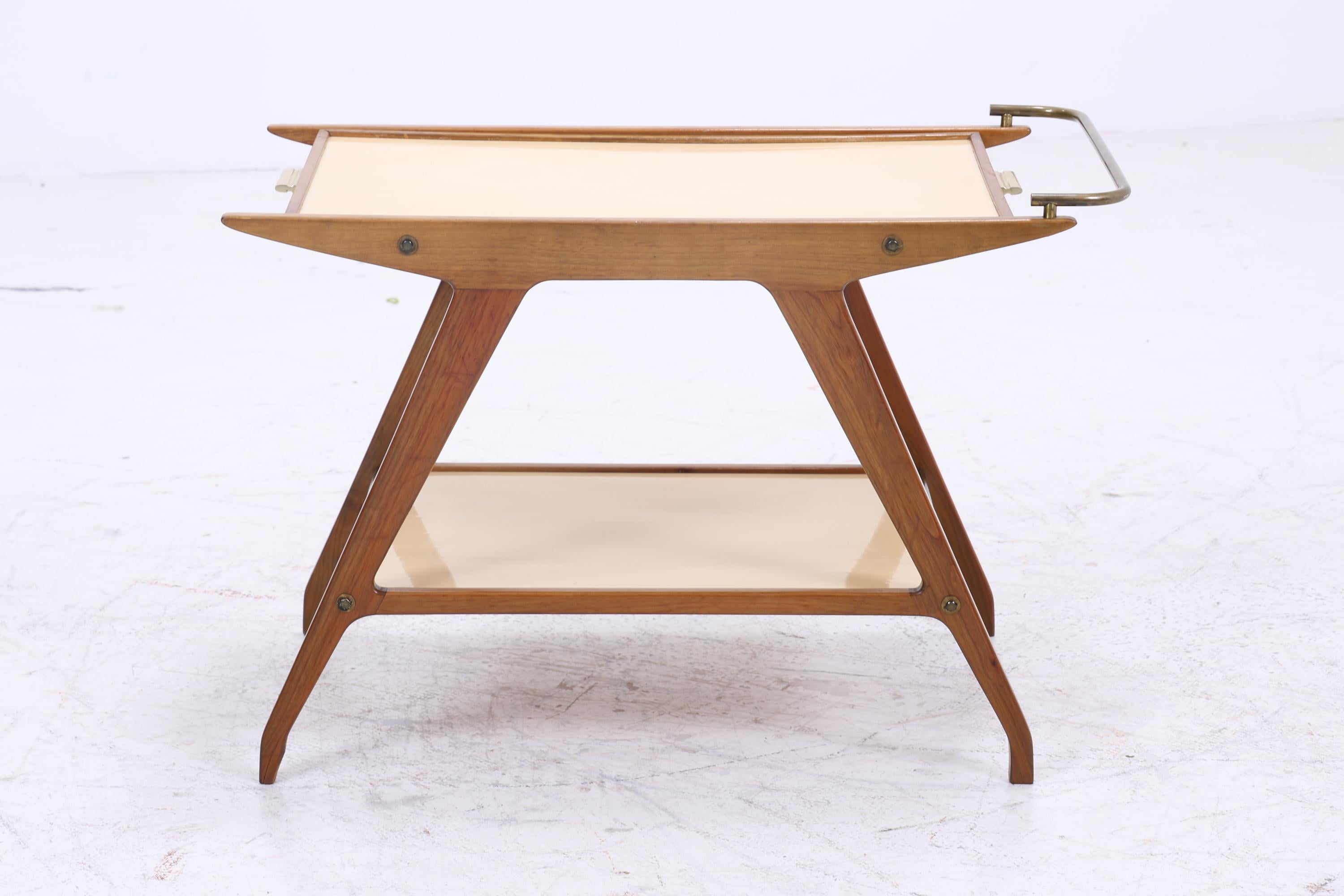 Vintage Beistelltisch | Mid Century Couchtisch Tisch Telefontisch 60er Jahre Retro Wohnzimmer