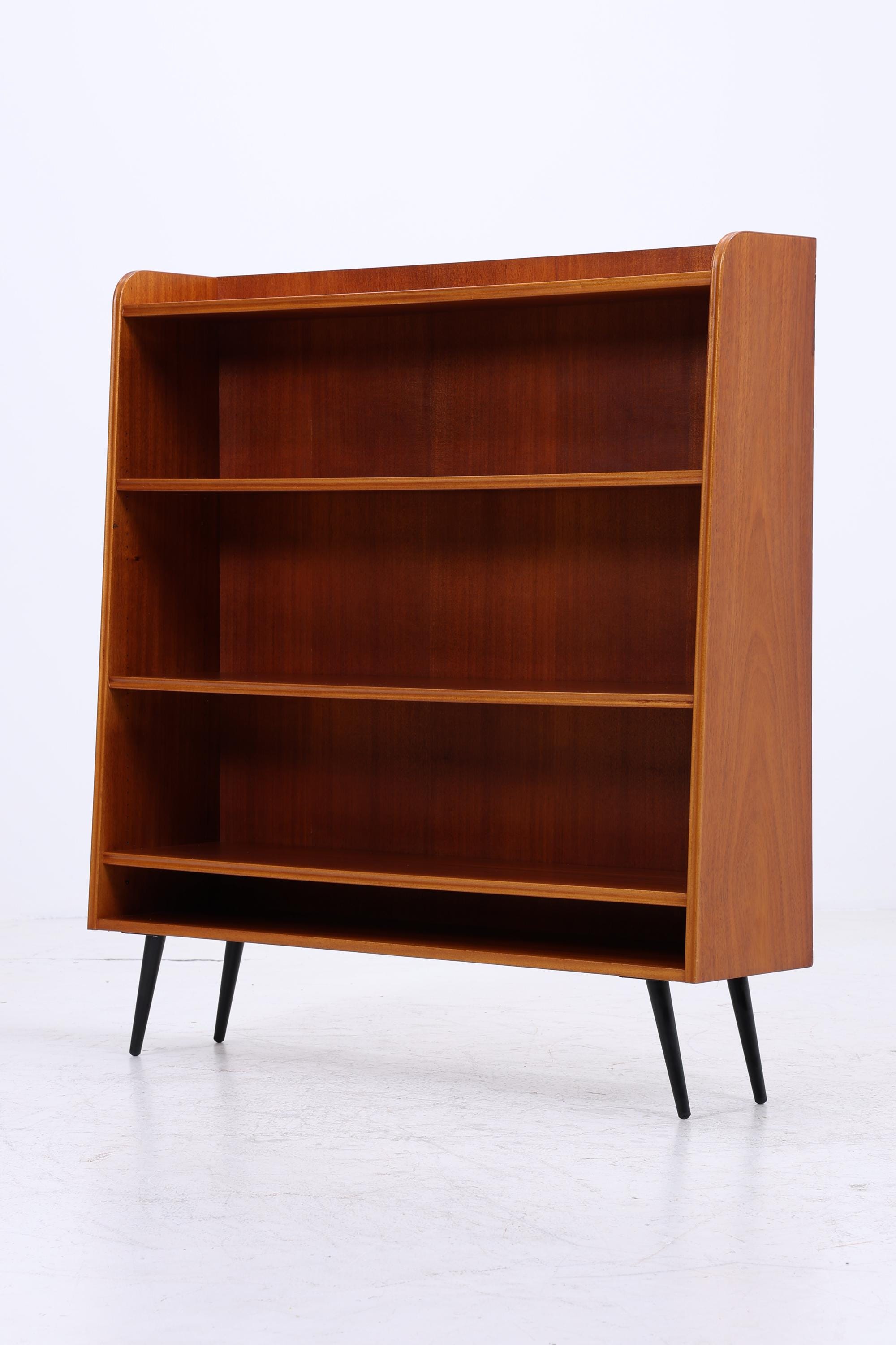 Vintage Regal 60er Jahre | Mid Century kleines Bücherregal Retro Holz Aufbewahrung