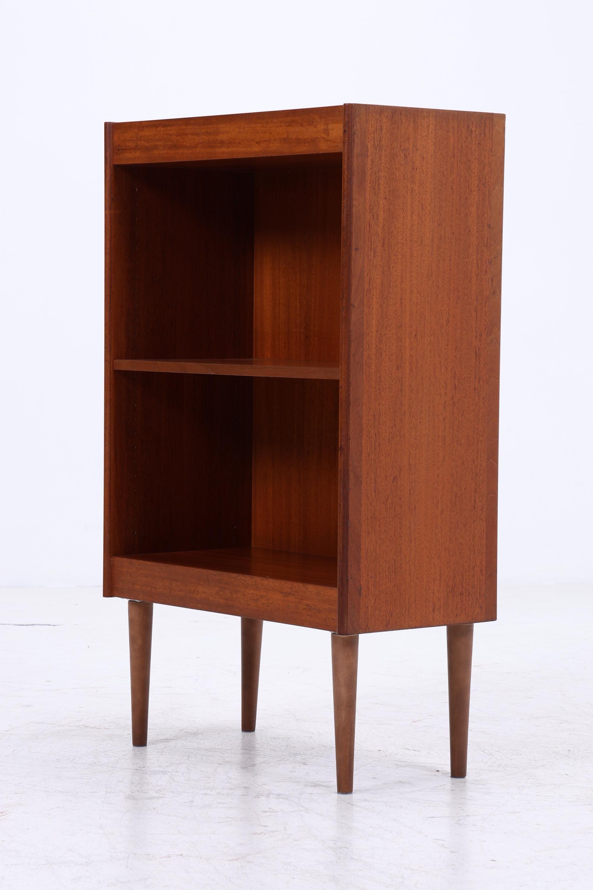 Vintage Teak Regal 60er Jahre | Mid Century kleines Bücherregal Retro Holz Aufbewahrung