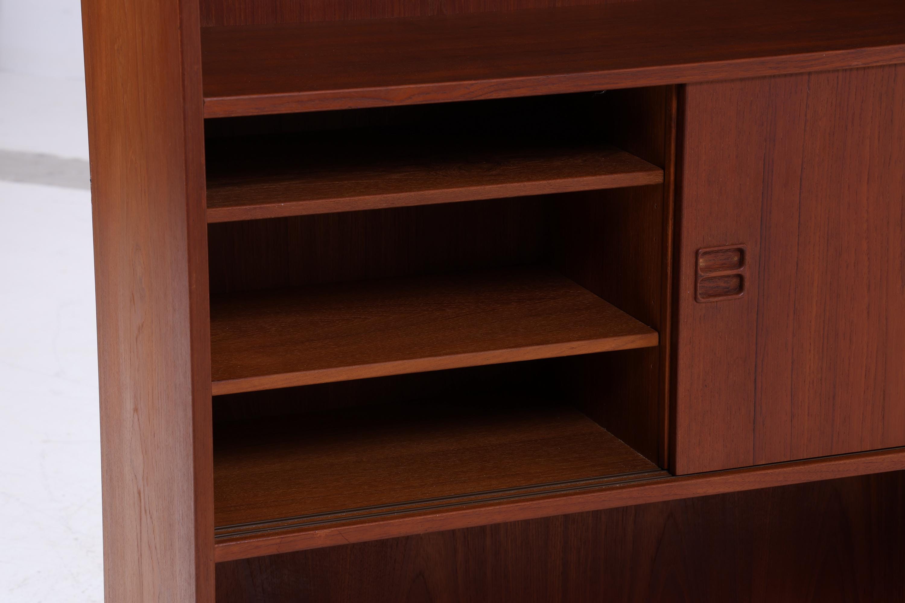 Vintage Teak Regal 60er Jahre | Mid Century Bücherregal Retro Schrank Holz Aufbewahrung