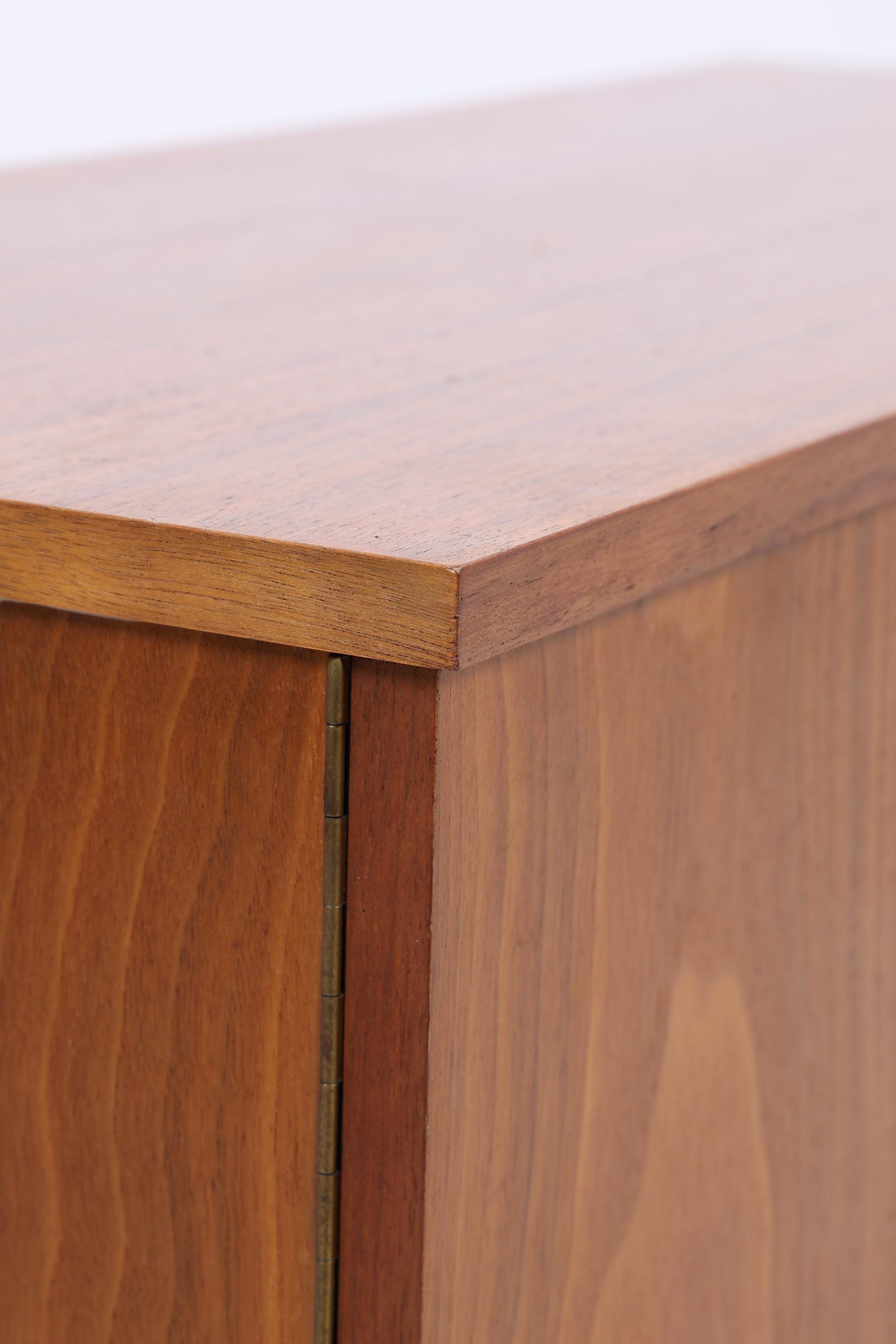 Vintage Schuhkommode 60er Jahre | Mid Century Kommode Schrank 60er Jahre Aufbewahrung Retro 70er Holz