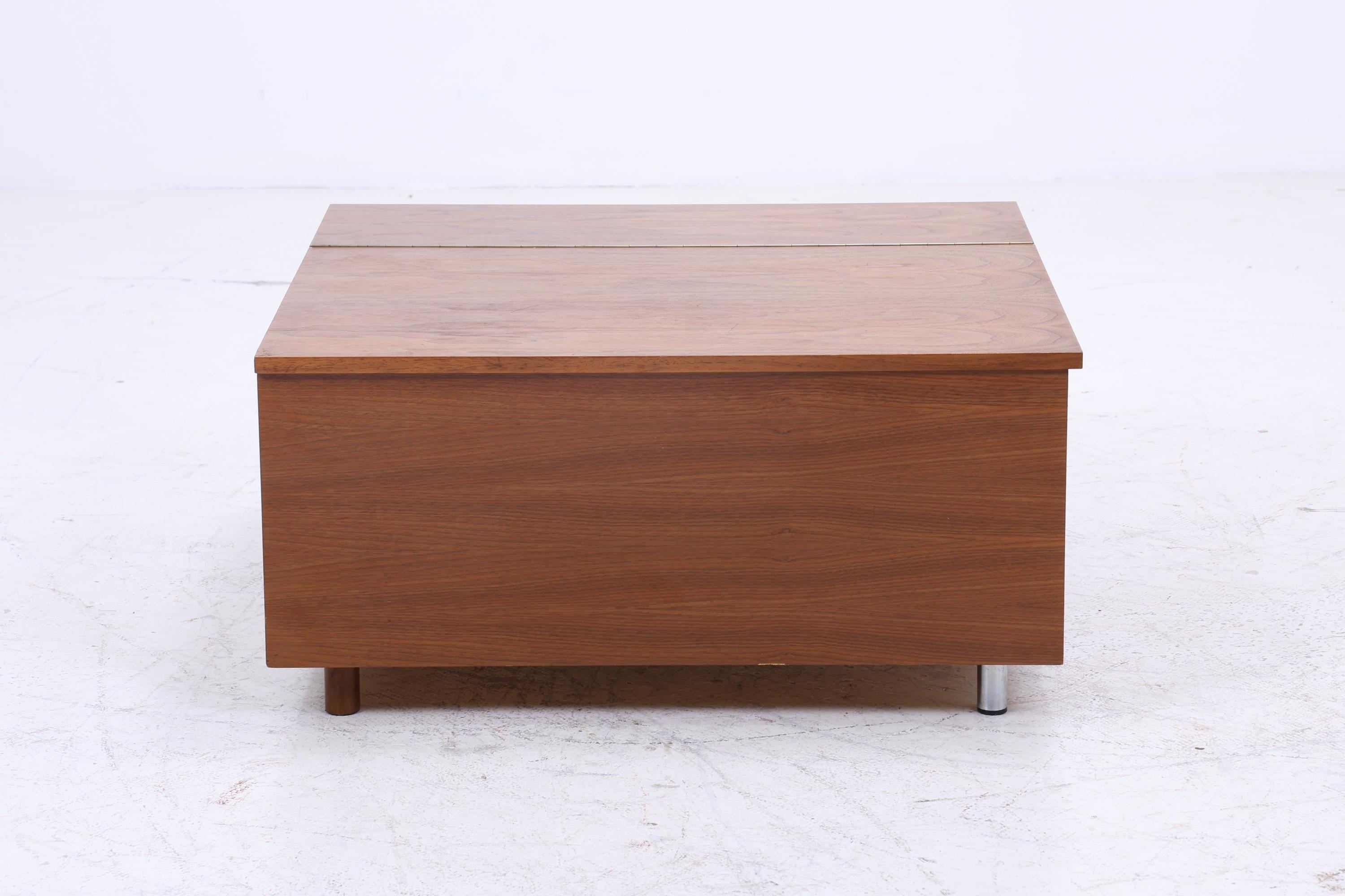 Wunderschöner Vintage Couchtisch | Mid Century Tisch mit Klappe 60er Jahre Retro Wohnzimmer