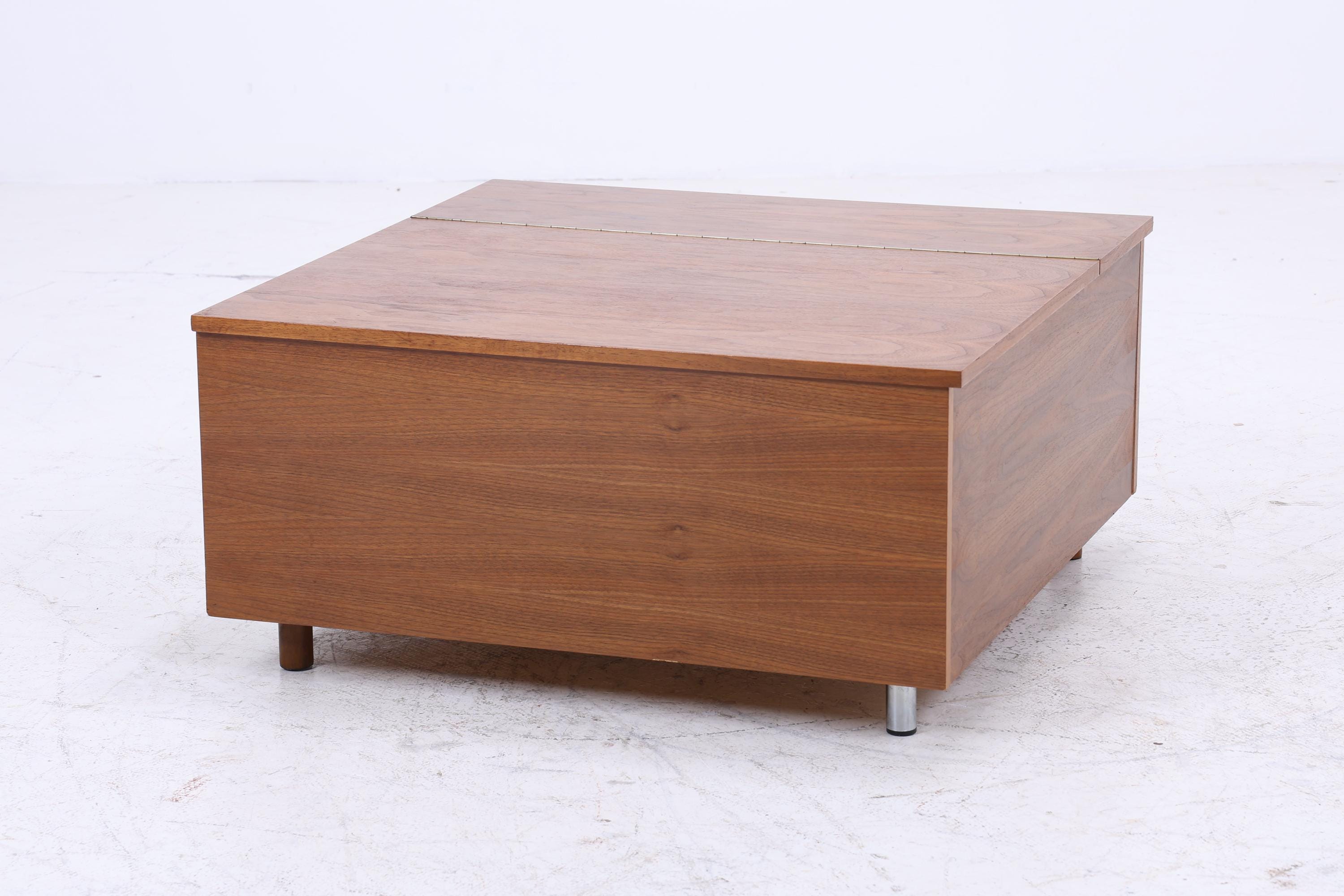 Wunderschöner Vintage Couchtisch | Mid Century Tisch mit Klappe 60er Jahre Retro Wohnzimmer