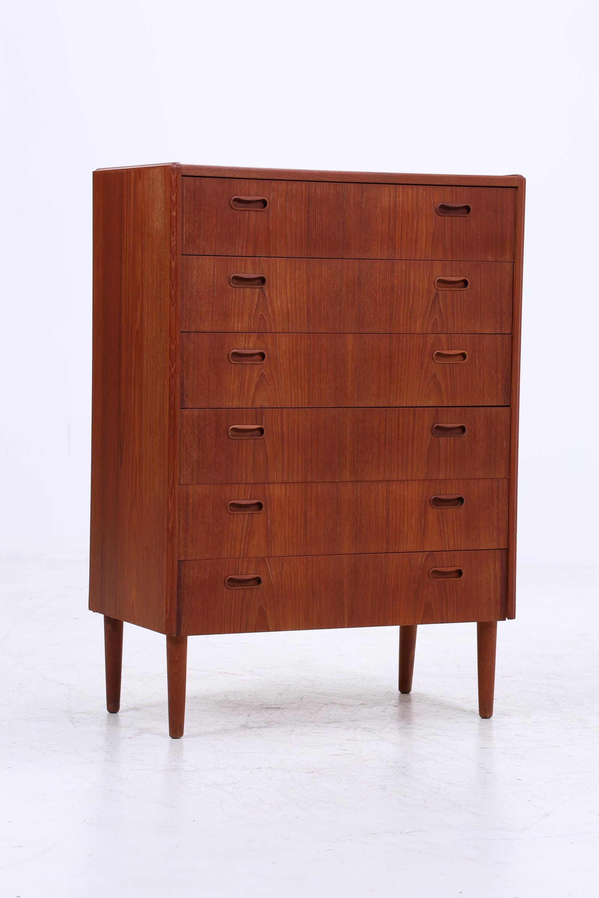Wundervolle Vintage Teak Schubladen Kommode | Danish Design Mid Century Schrank Holz Aufbewahrung 60er Jahre