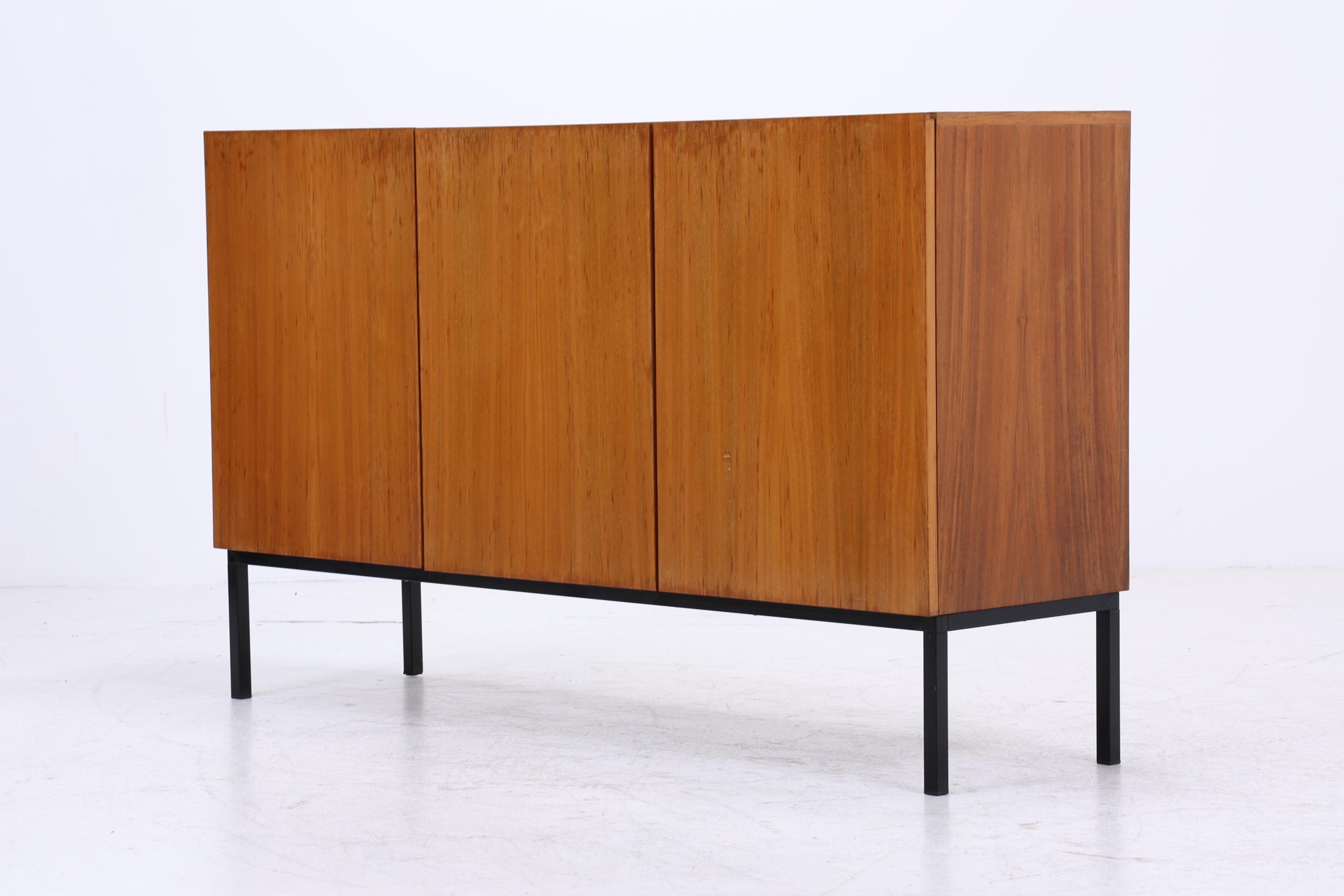 Vintage Highboard 60er Jahre | Mid Century Sideboard Schubladen Schrank Holz Aufbewahrung