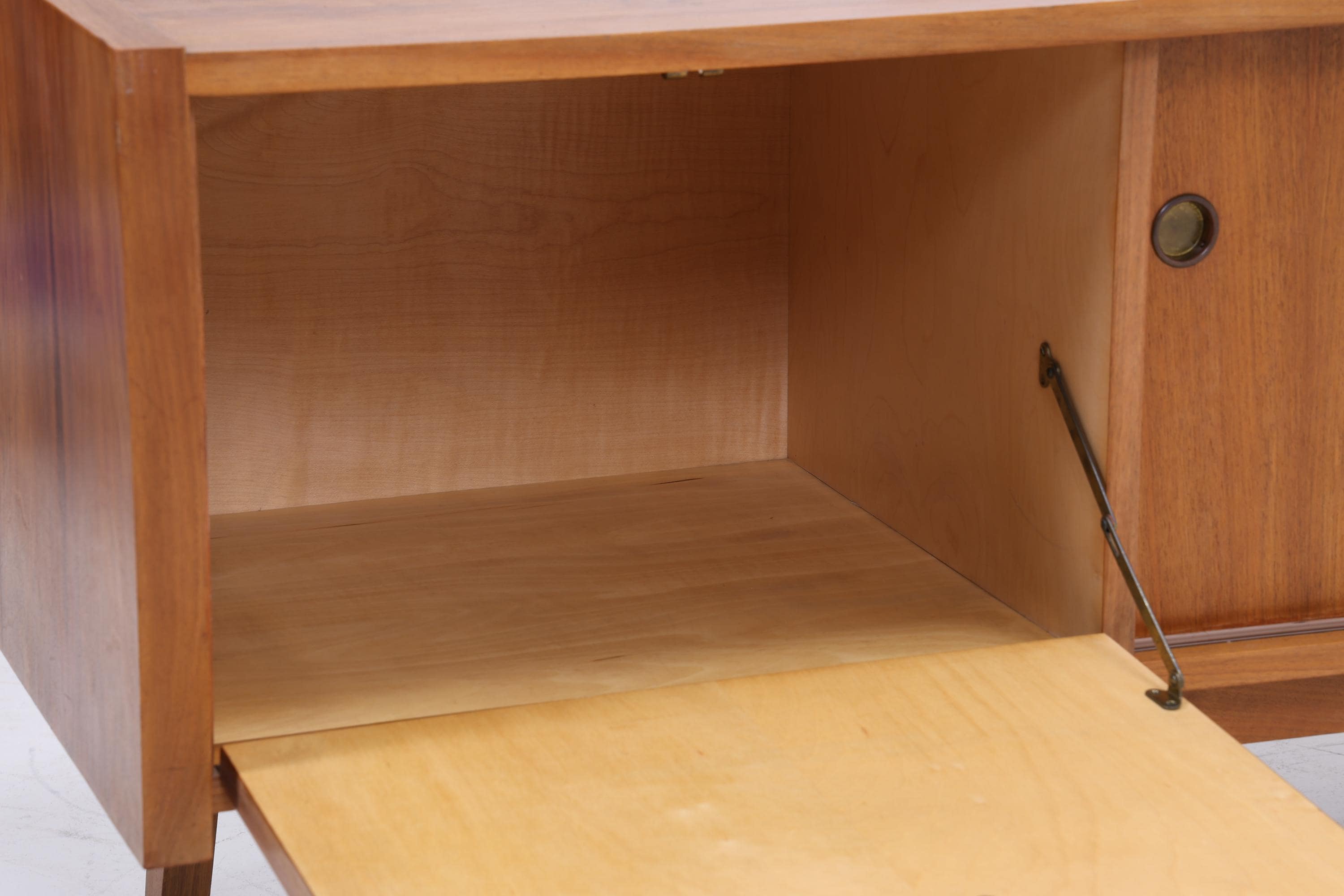 Vintage Lowboard 60er Jahre | Mid Century Sideboard mit Schubladen & Fächern Retro Holz Aufbewahrung