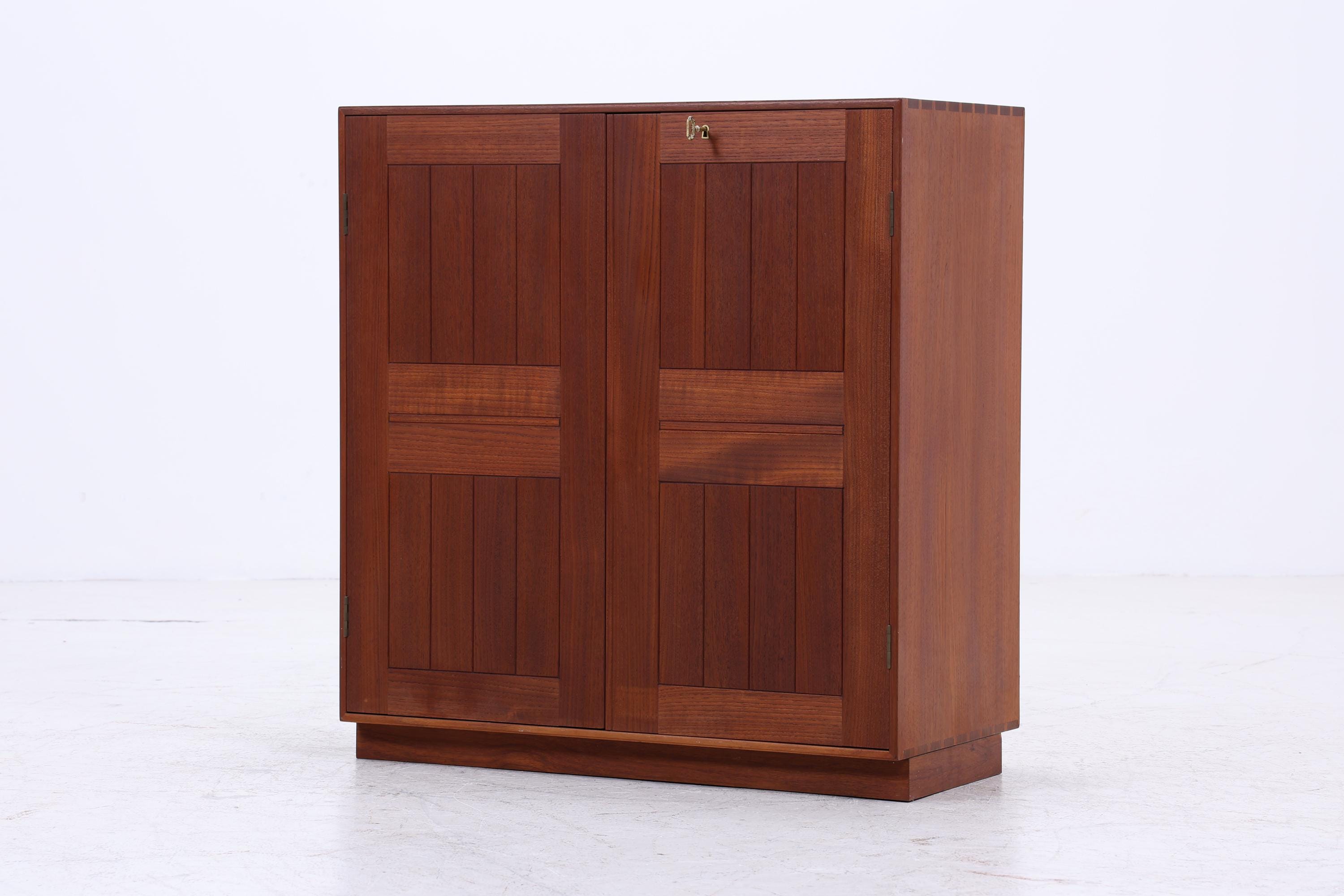Seltener Vintage Mahagoni Schrank von Mogens Koch für Rud Rasmusson | Mid Century Kommode | Holz Schrank Modul Aufbewahrung 80er Jahre