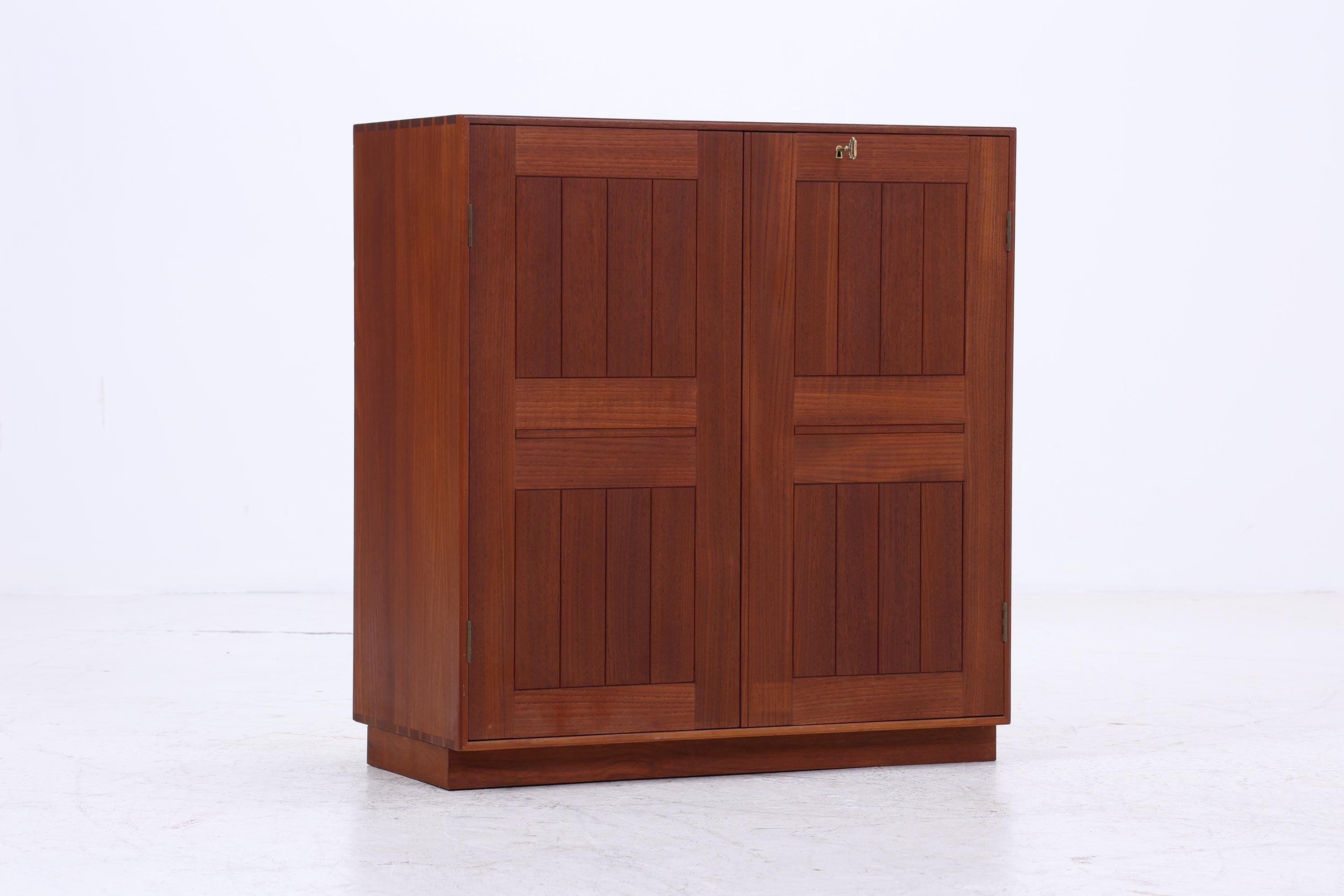 Seltener Vintage Mahagoni Schrank von Mogens Koch für Rud Rasmusson | Mid Century Kommode | Holz Schrank Modul Aufbewahrung 80er Jahre