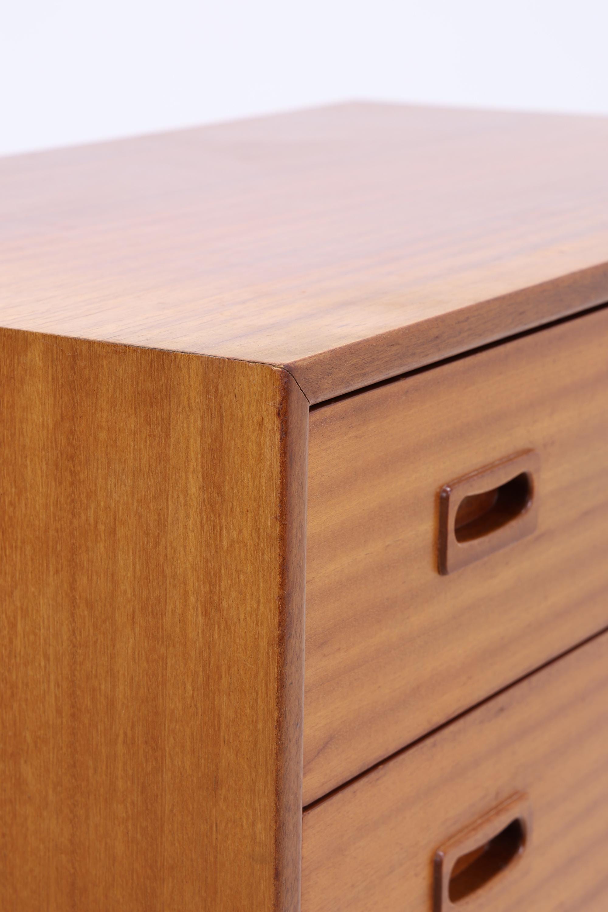 Vintage Teak Schubladen Kommode | Mid Century Schrank Holz Aufbewahrung 60er Jahre Herrenkommode