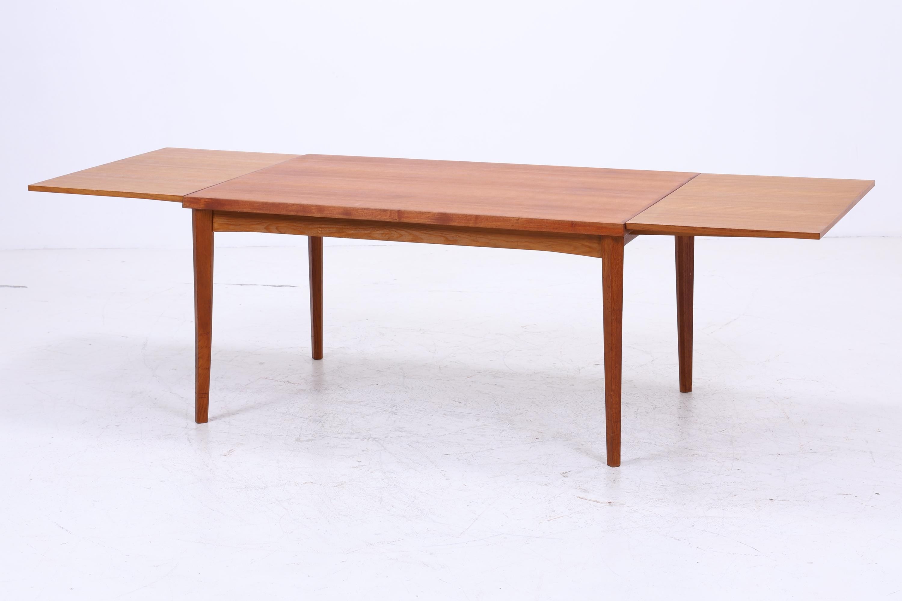 Vintage Teak Esstisch Danish Design | Mid-Century Ausziehbarer Küchentisch 1960er Teak Holz