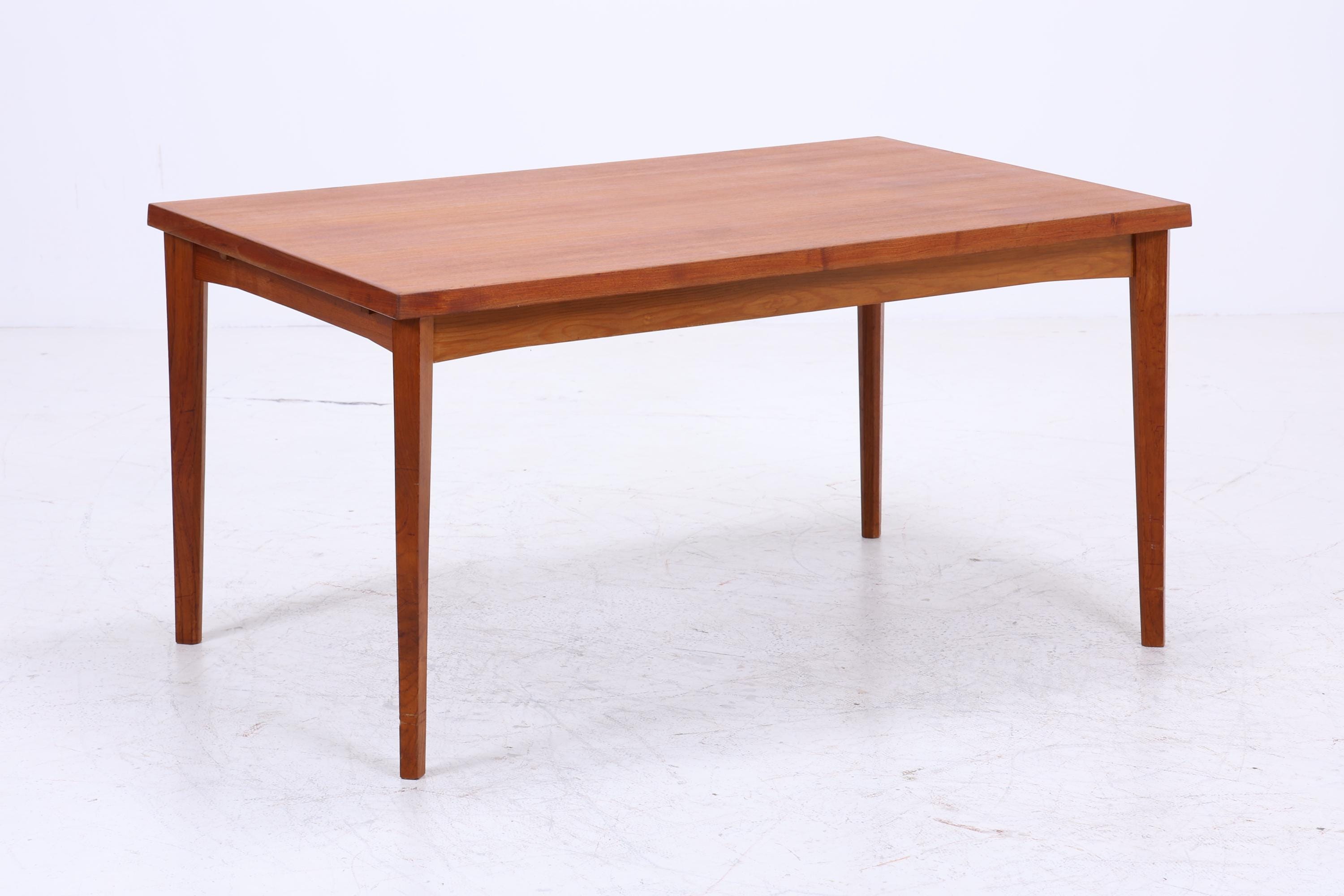 Vintage Teak Esstisch Danish Design | Mid-Century Ausziehbarer Küchentisch 1960er Teak Holz