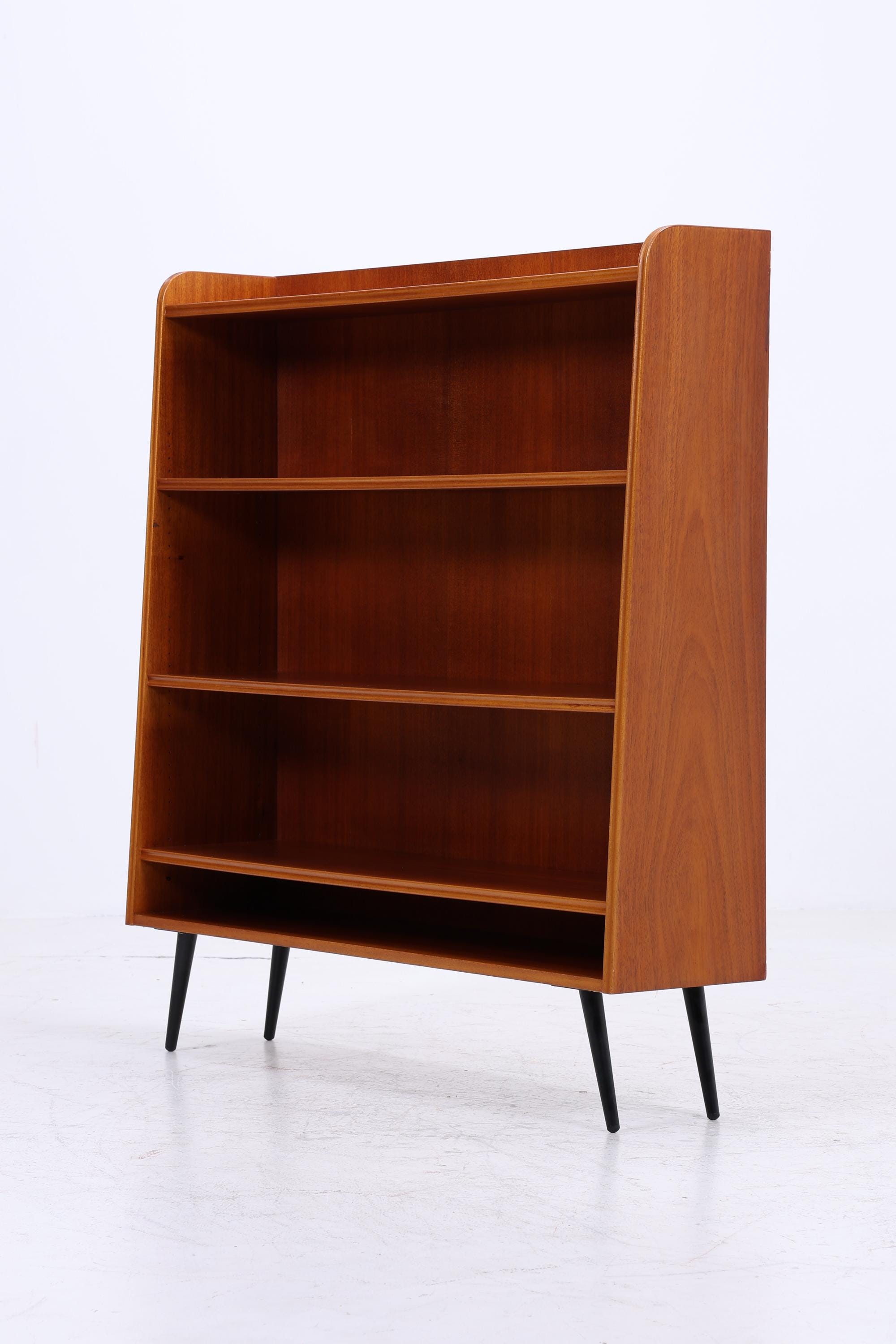 Vintage Regal 60er Jahre | Mid Century kleines Bücherregal Retro Holz Aufbewahrung