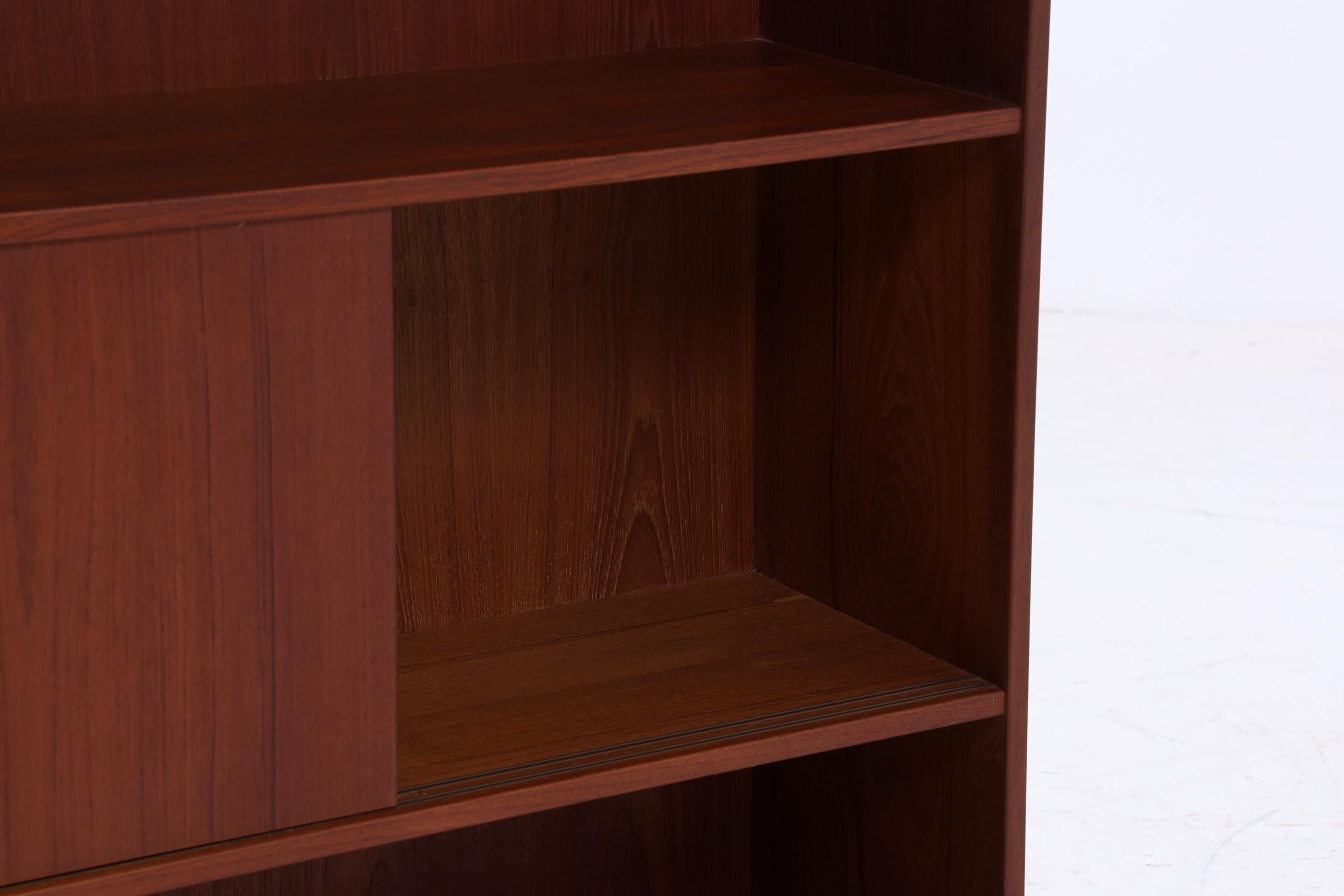 Vintage Teak Regal 60er Jahre | Mid Century Bücherregal Retro Schrank Holz Aufbewahrung