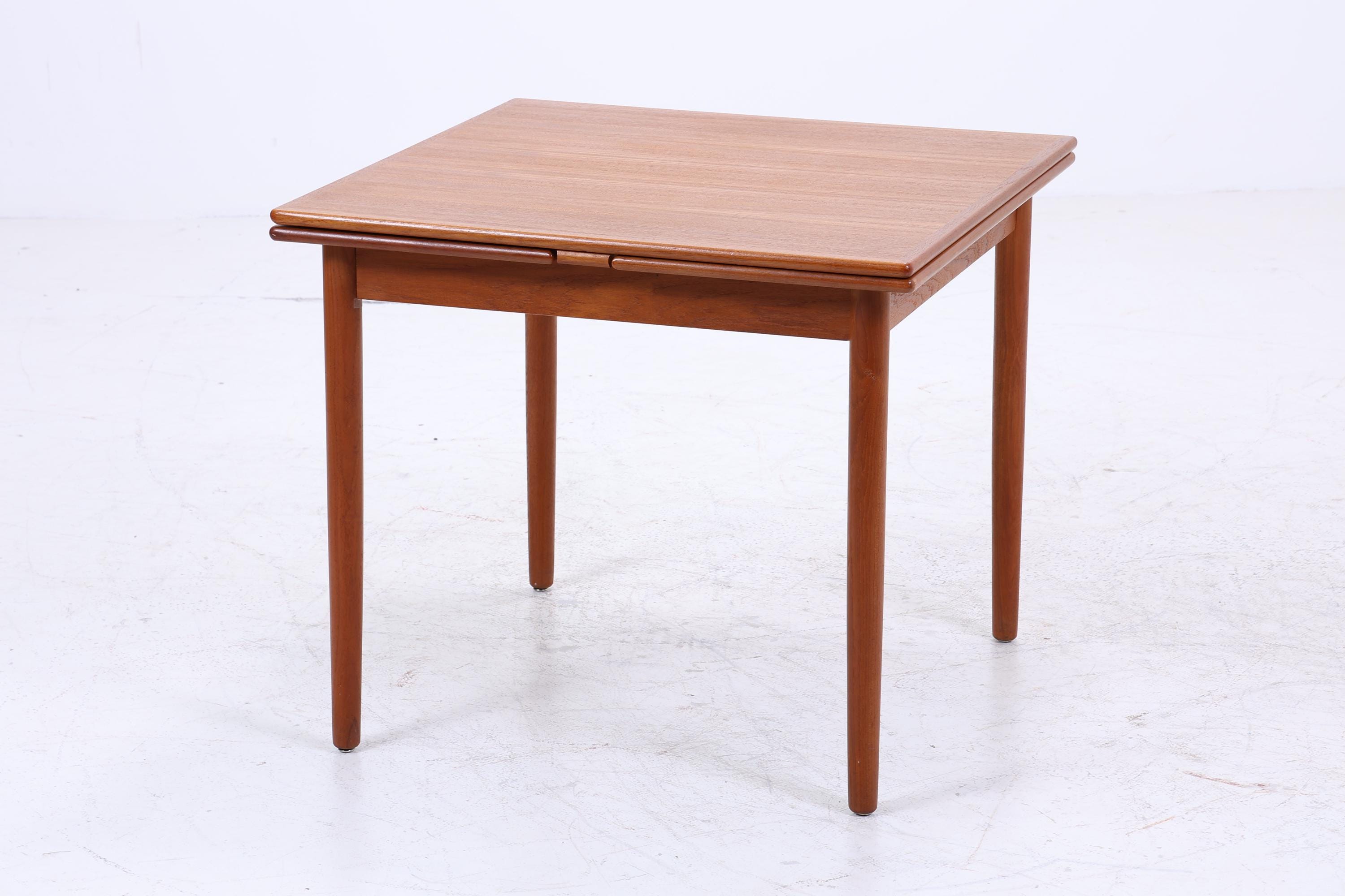 Vintage Teak Esstischvon AM Ansager Mobler | Danish Design Mid-Century Ausziehbarer Küchentisch 1960er Holz