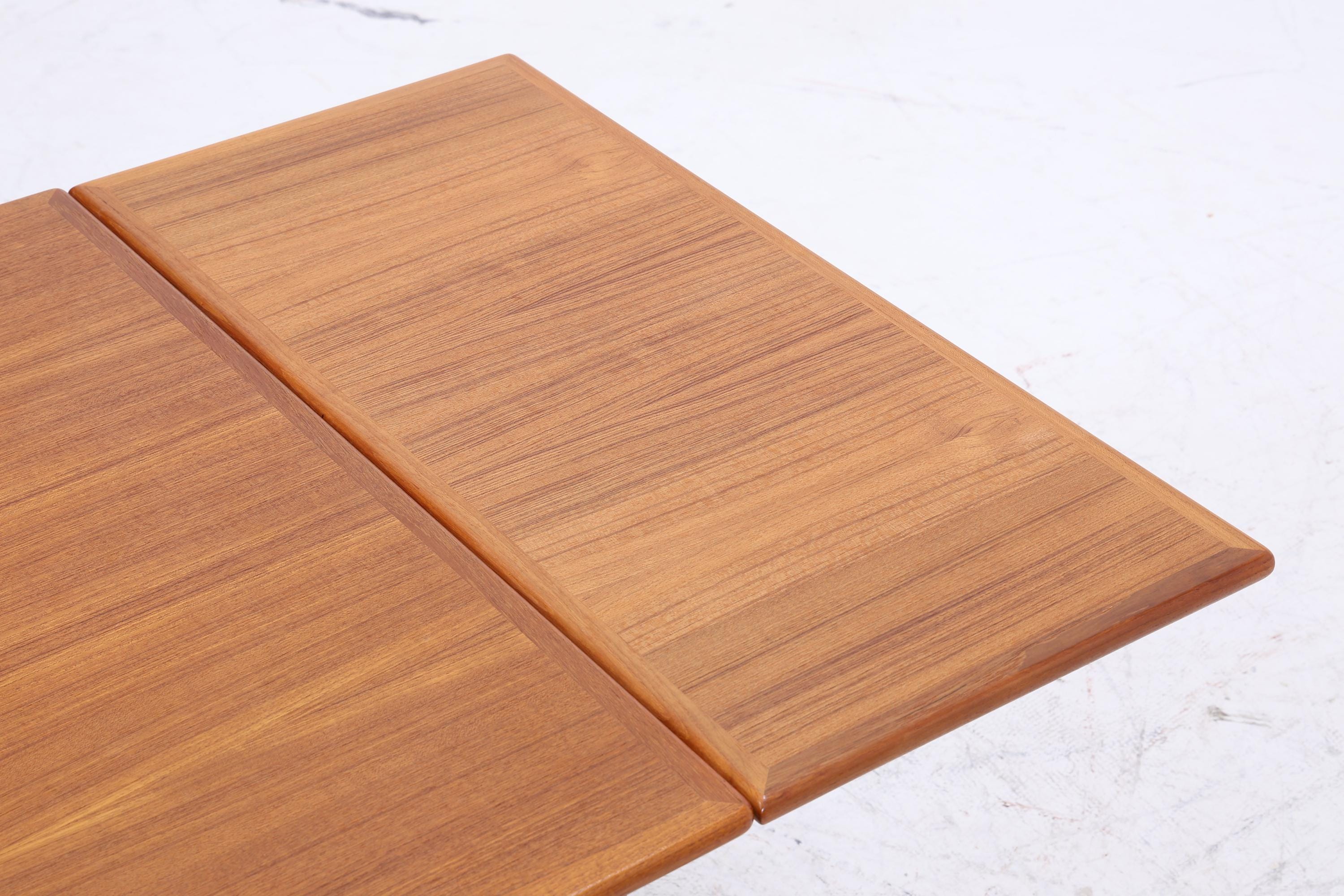 Vintage Teak Esstischvon AM Ansager Mobler | Danish Design Mid-Century Ausziehbarer Küchentisch 1960er Holz