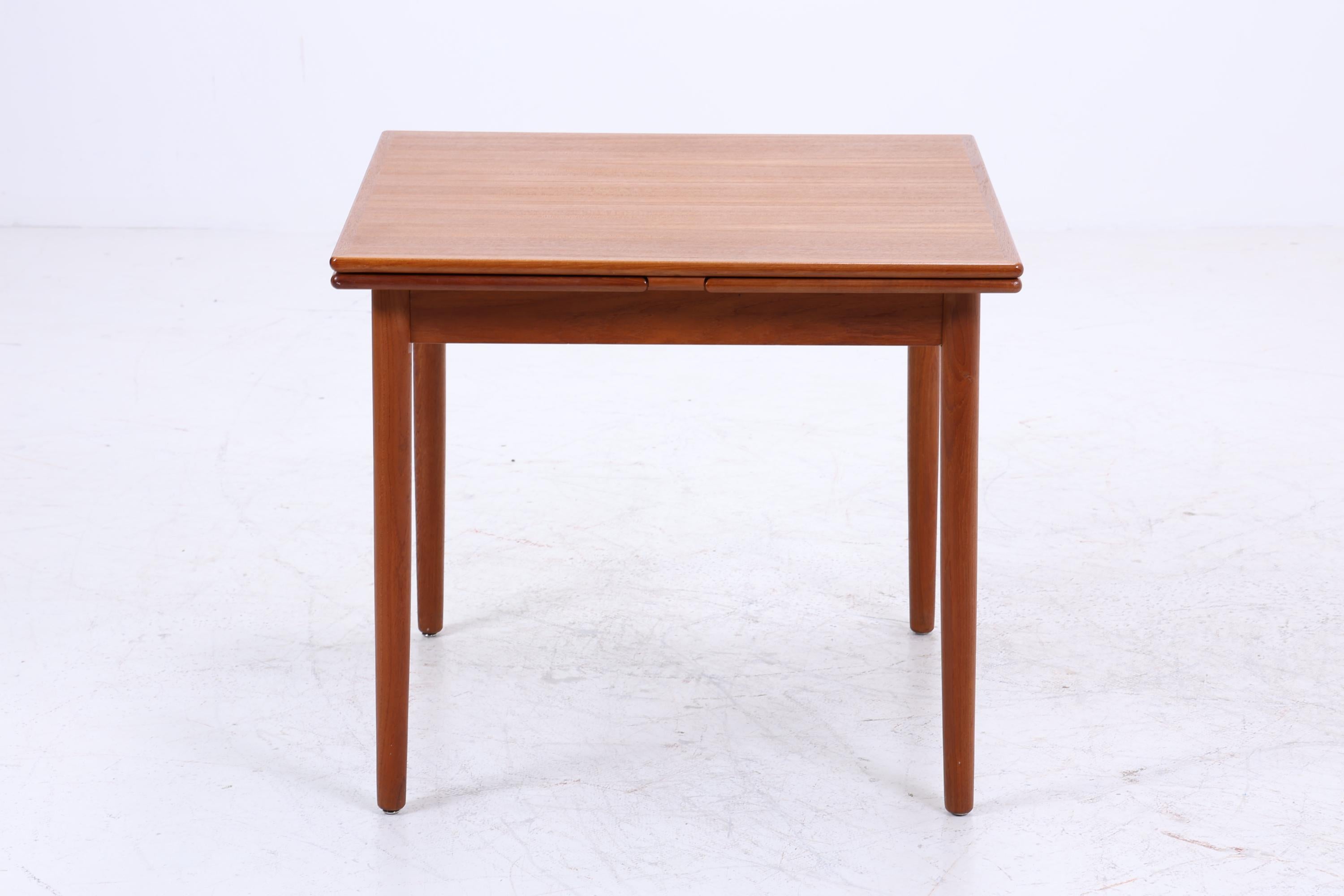 Vintage Teak Esstischvon AM Ansager Mobler | Danish Design Mid-Century Ausziehbarer Küchentisch 1960er Holz
