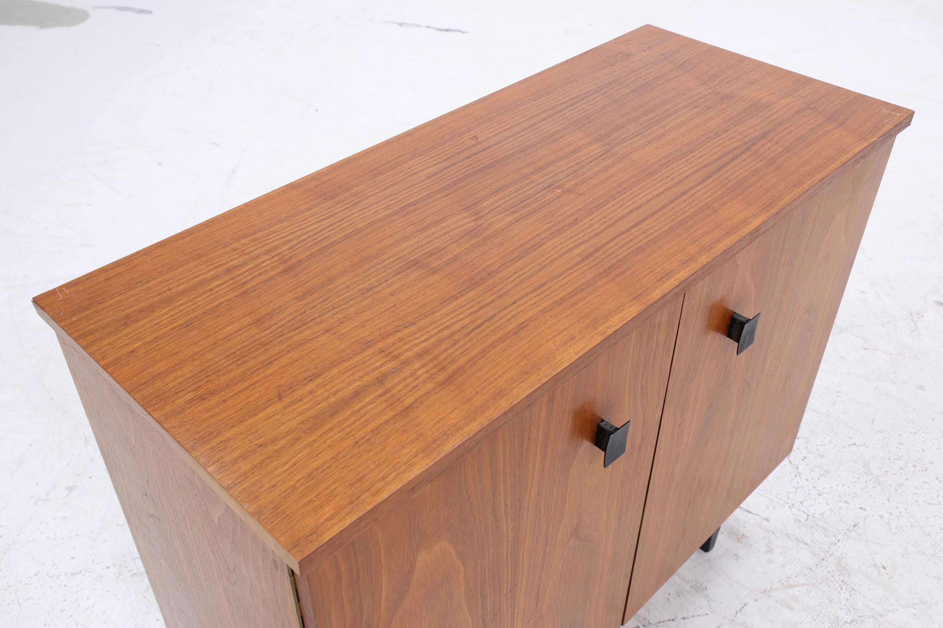 Vintage Schuhkommode 60er Jahre | Mid Century Kommode Schrank 60er Jahre Aufbewahrung Retro 70er Holz