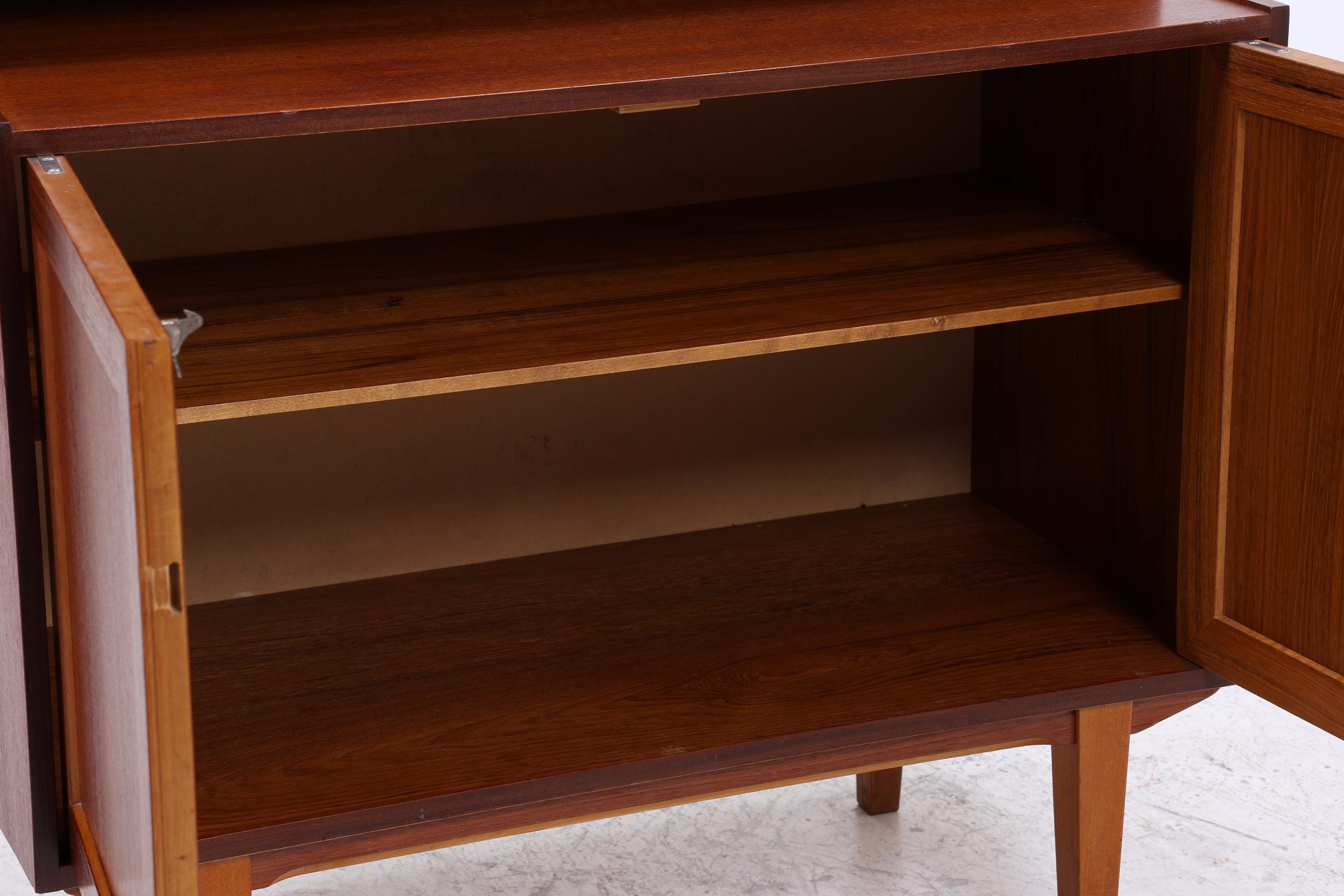 Vintage Teak Regal 60er Jahre | Mid Century Schrank Retro Bücherregal Holz Aufbewahrung