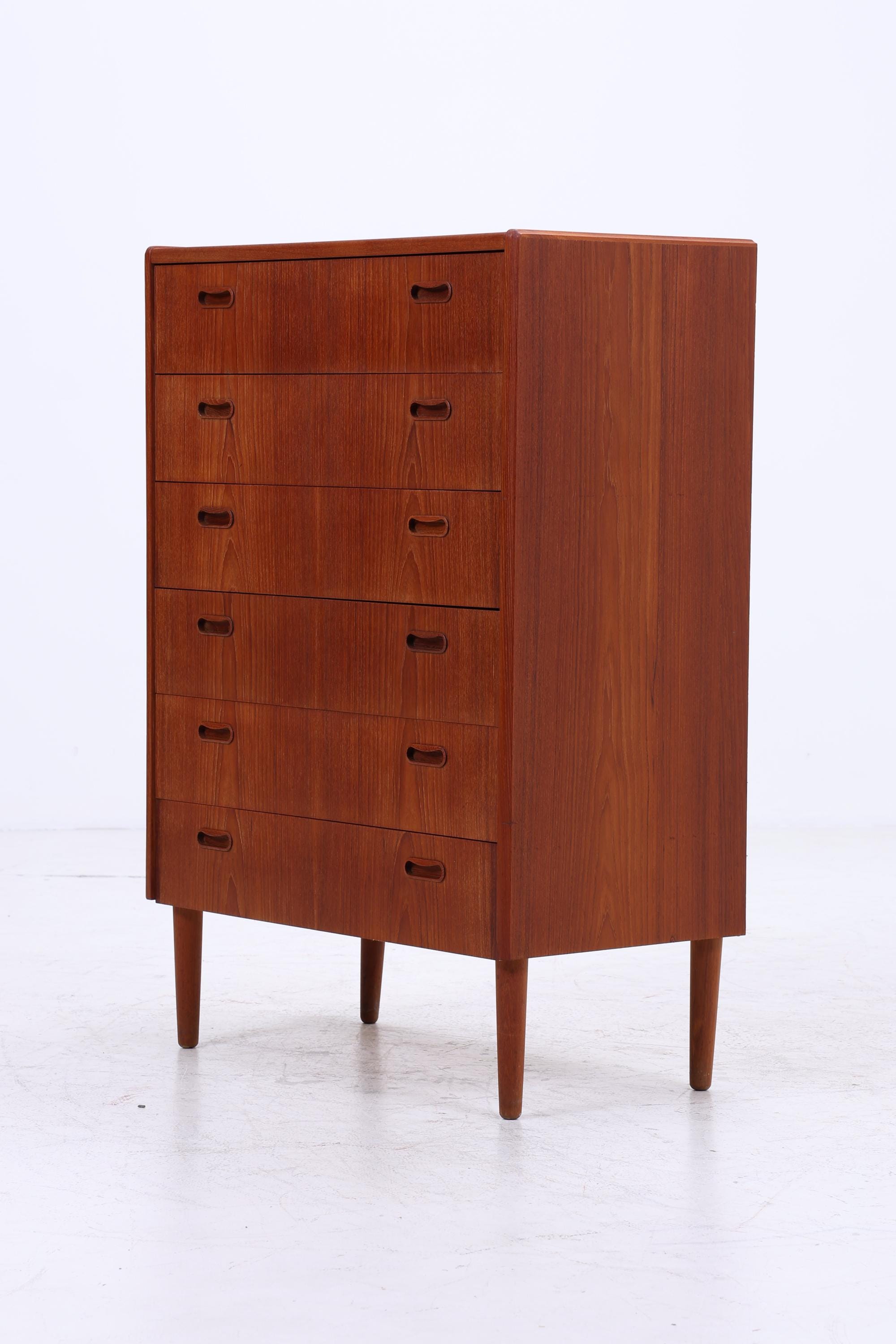 Wundervolle Vintage Teak Schubladen Kommode | Danish Design Mid Century Schrank Holz Aufbewahrung 60er Jahre