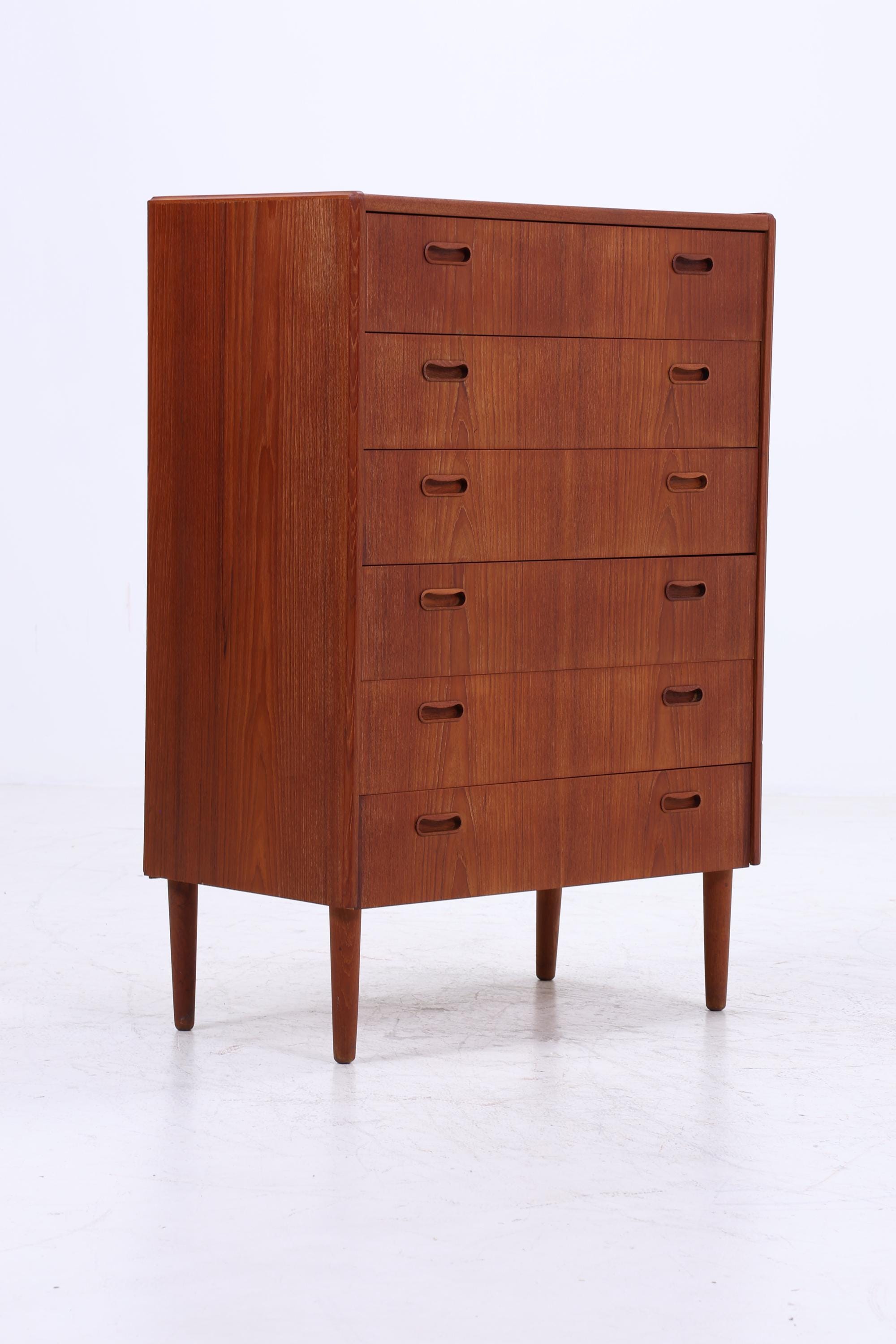 Wundervolle Vintage Teak Schubladen Kommode | Danish Design Mid Century Schrank Holz Aufbewahrung 60er Jahre