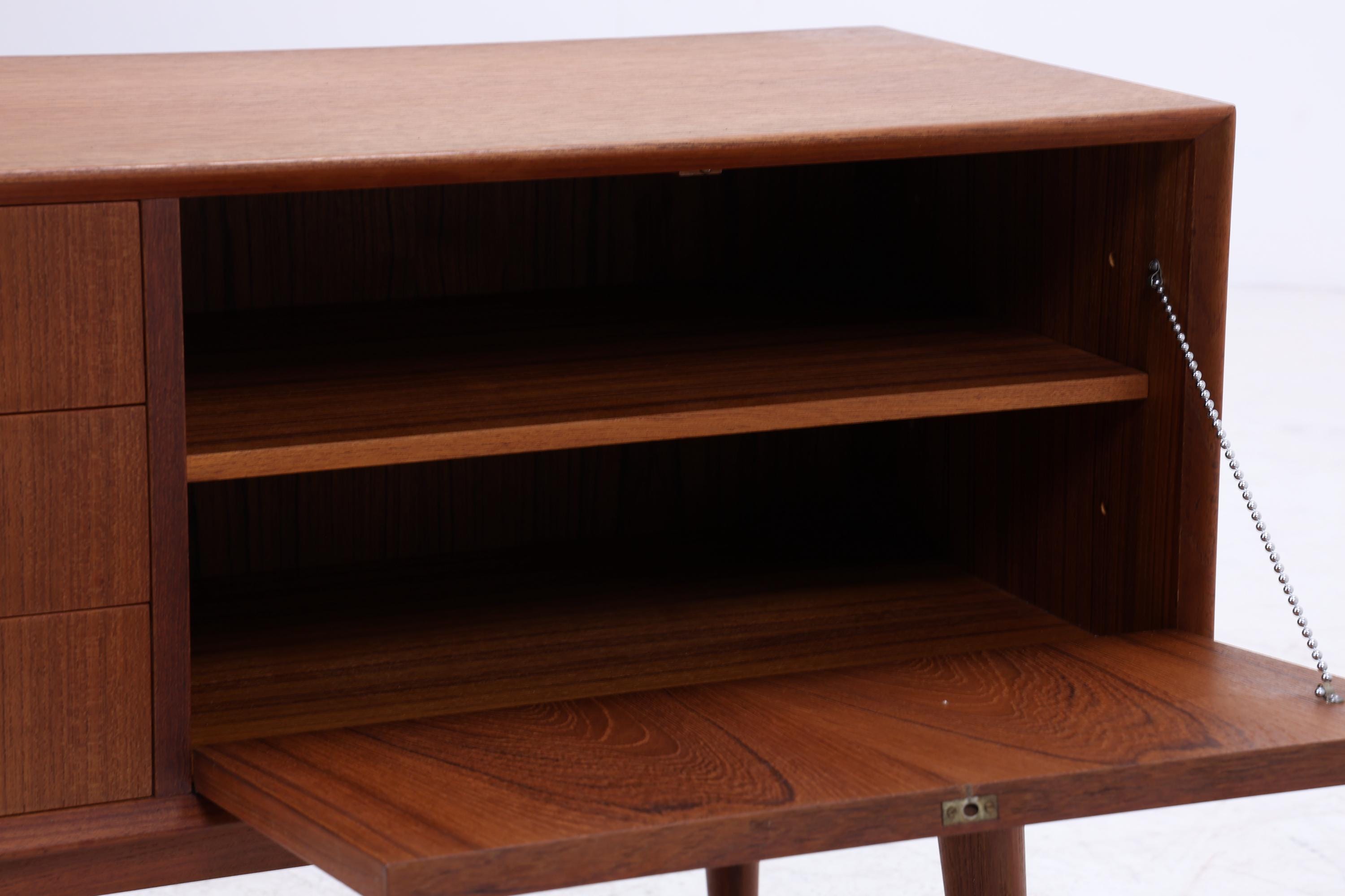 Kleine Vintage Teak Schubladen Kommode von Omann Jun | Mid Century Danish Design Lowboard Holz Aufbewahrung 60er Jahre Schrank