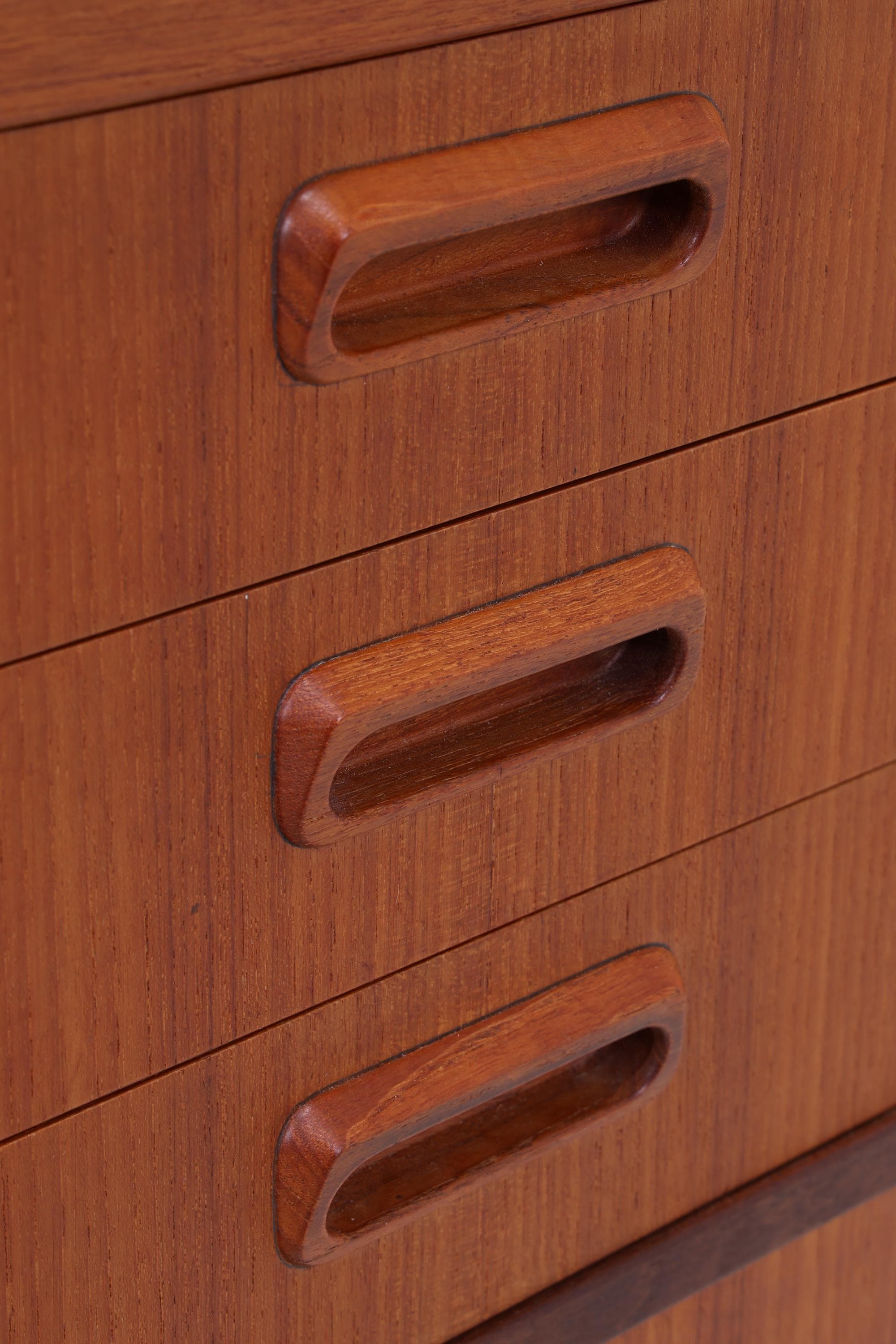 Vintage Teak Highboard 60er Jahre | Mid Century Sideboard Schubladen Schrank Holz Aufbewahrung