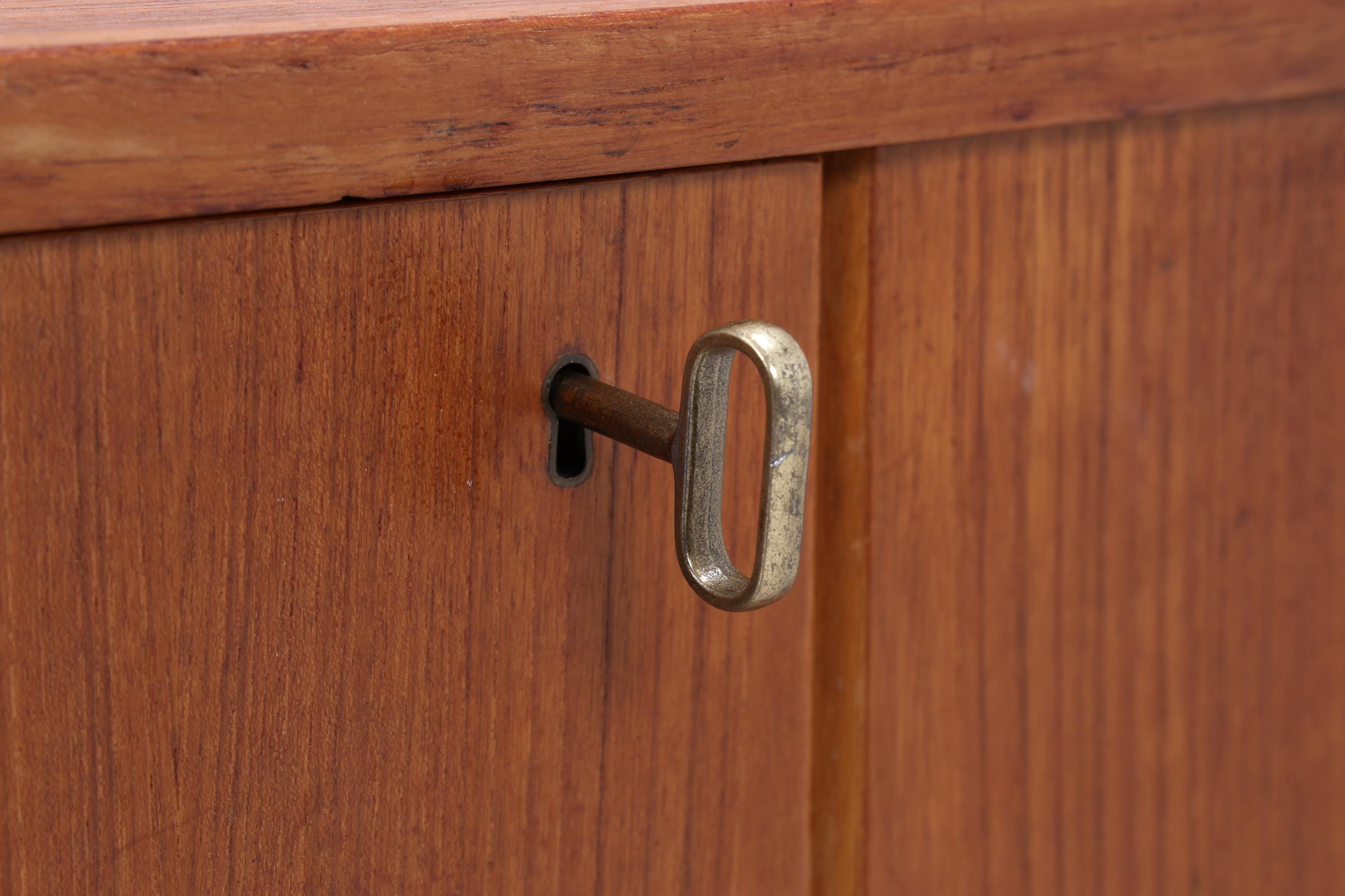 Vintage Teak Highboard 60er Jahre | Mid Century Sideboard Schrank Holz Aufbewahrung