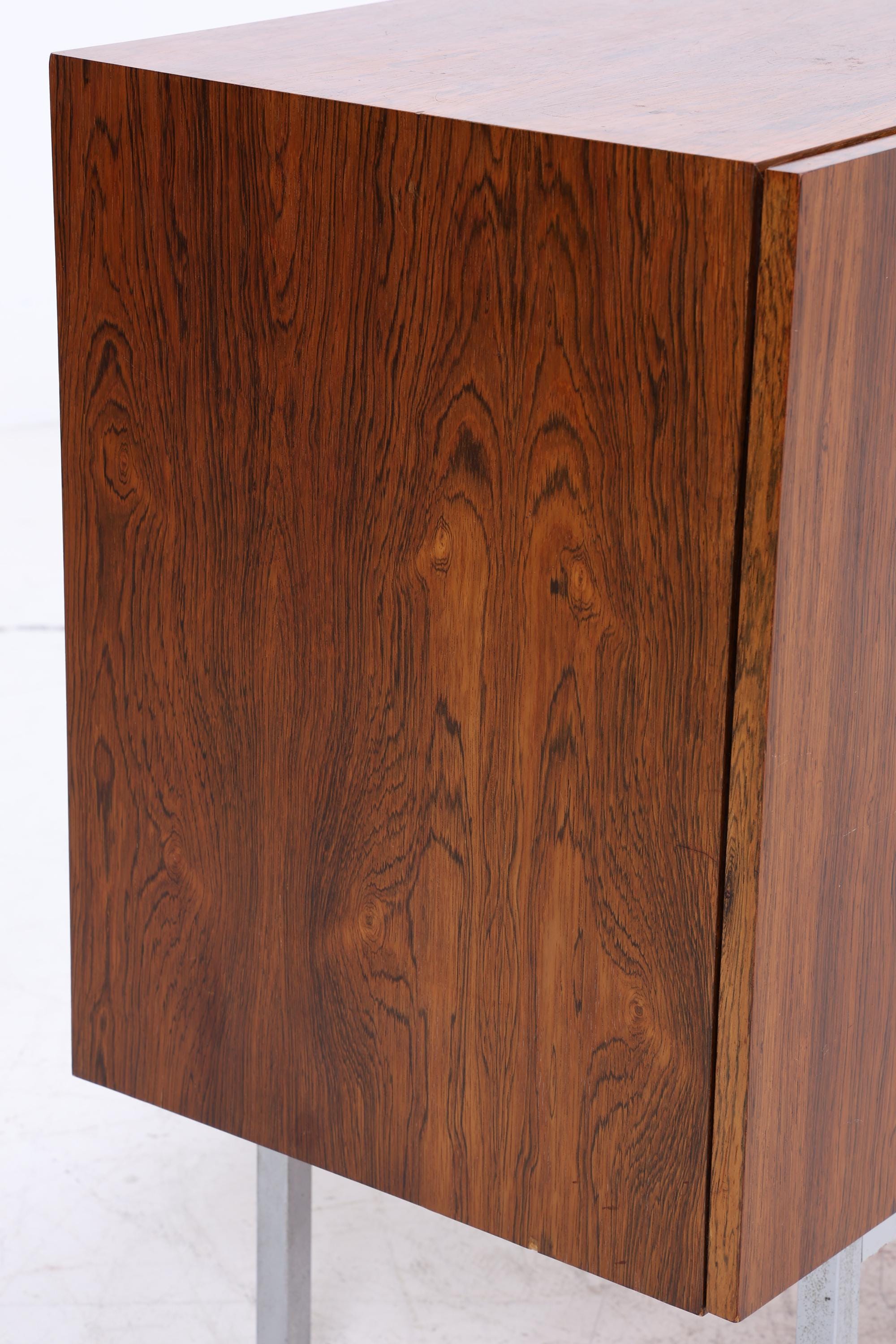 Vintage Sideboard 60er Jahre | Mid Century Schubladen Anrichte Palisander Highboard Holz Aufbewahrung