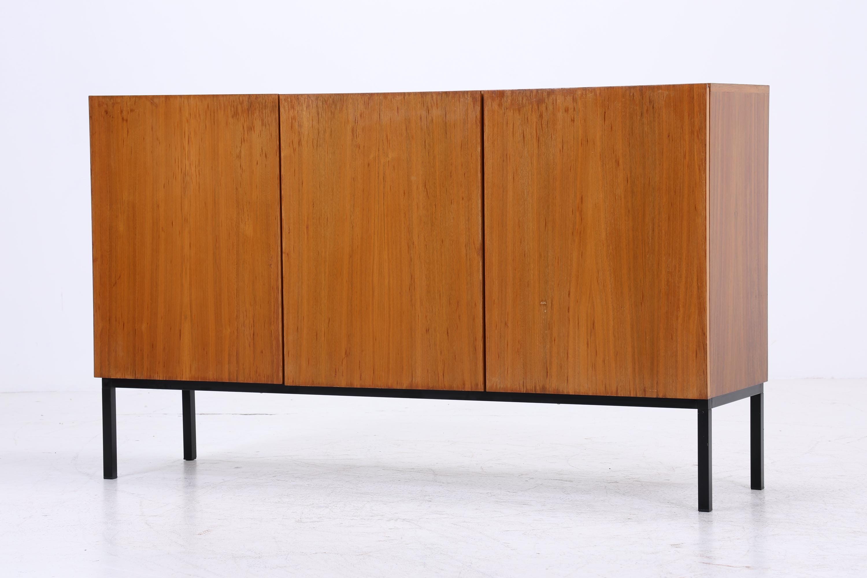 Vintage Highboard 60er Jahre | Mid Century Sideboard Schubladen Schrank Holz Aufbewahrung