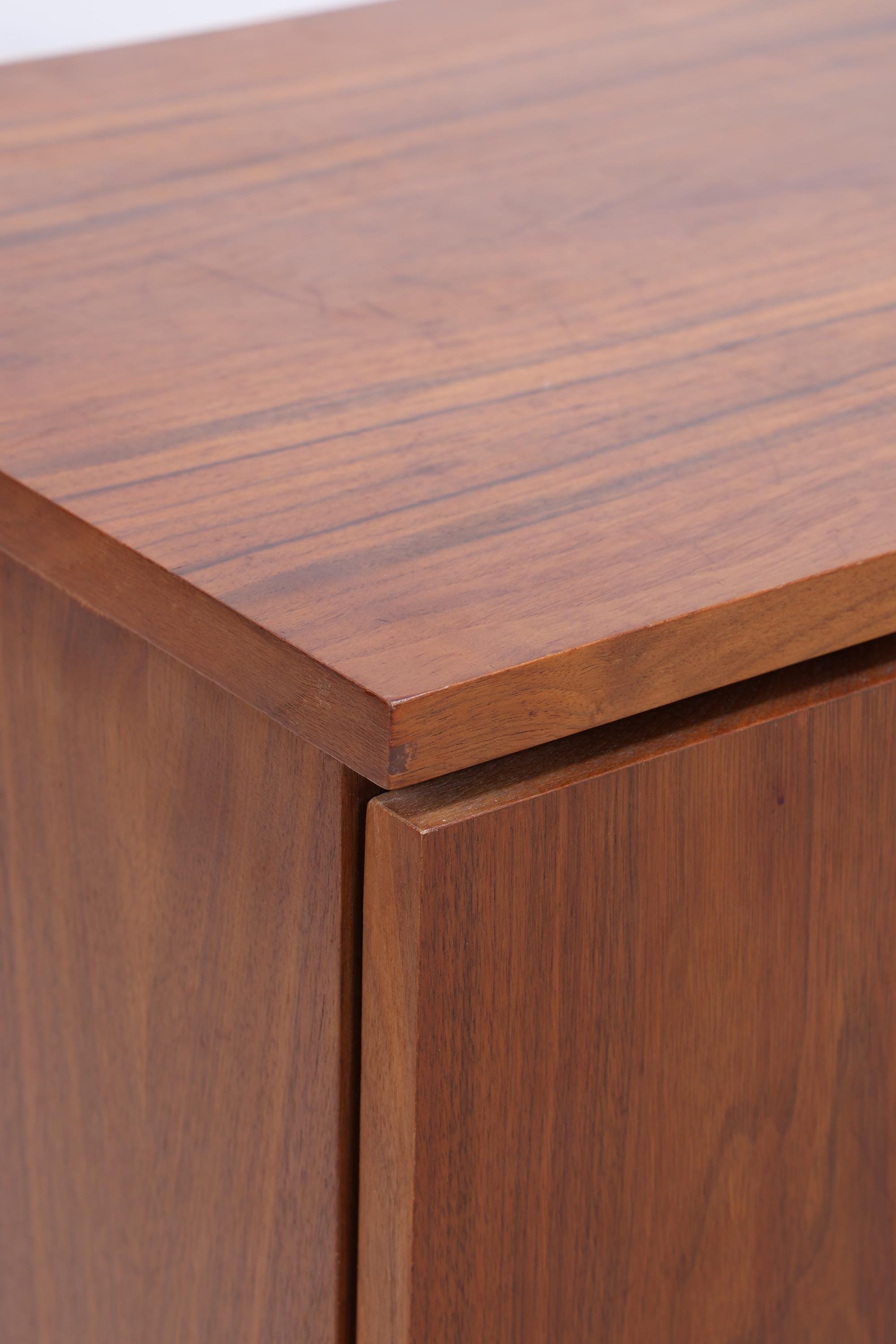 Vintage Sideboard 60er Jahre | Mid Century TV Board mit Schubladen & Fächern Retro Holz Aufbewahrung