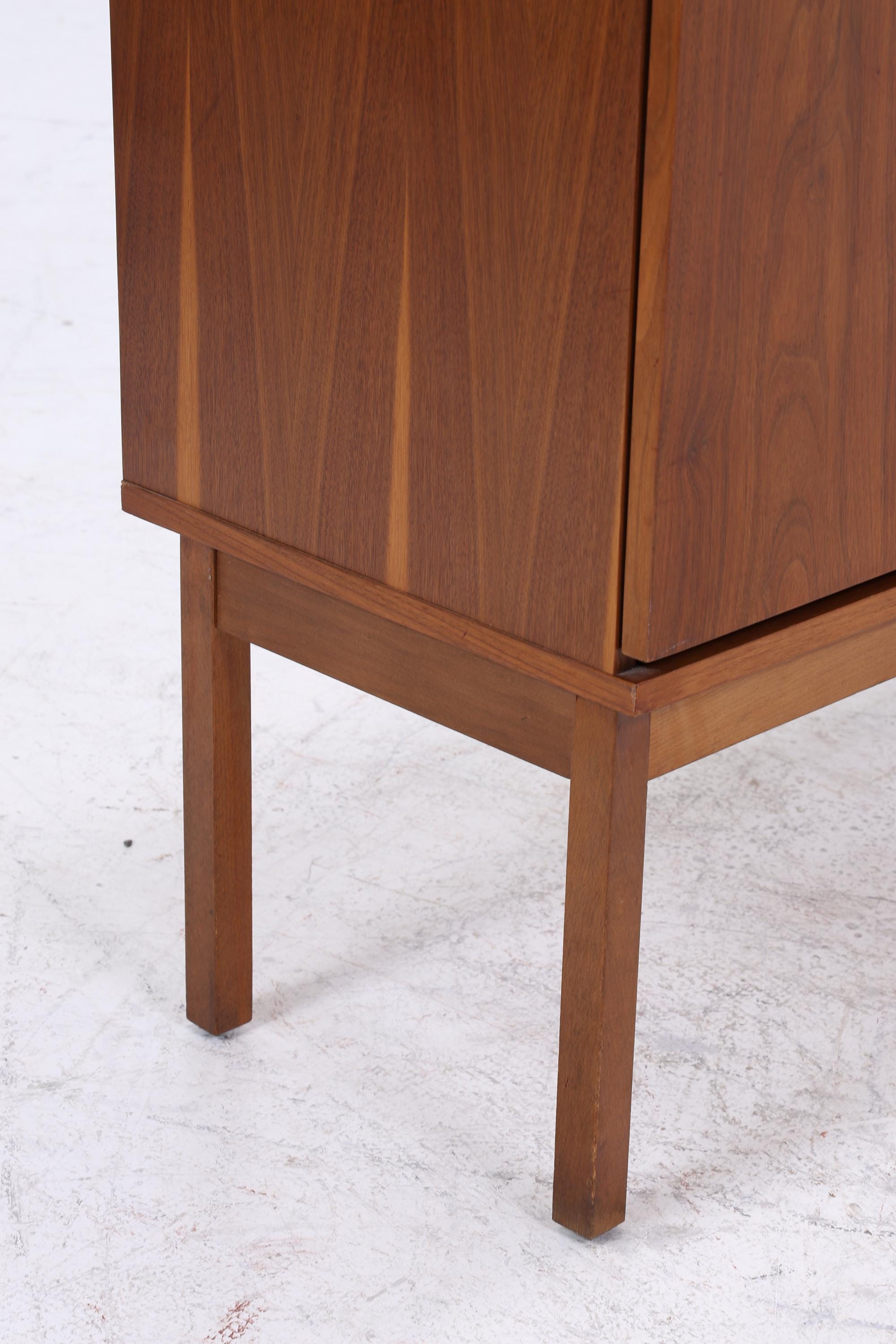 Vintage Sideboard 60er Jahre | Mid Century TV Board mit Schubladen & Fächern Retro Holz Aufbewahrung