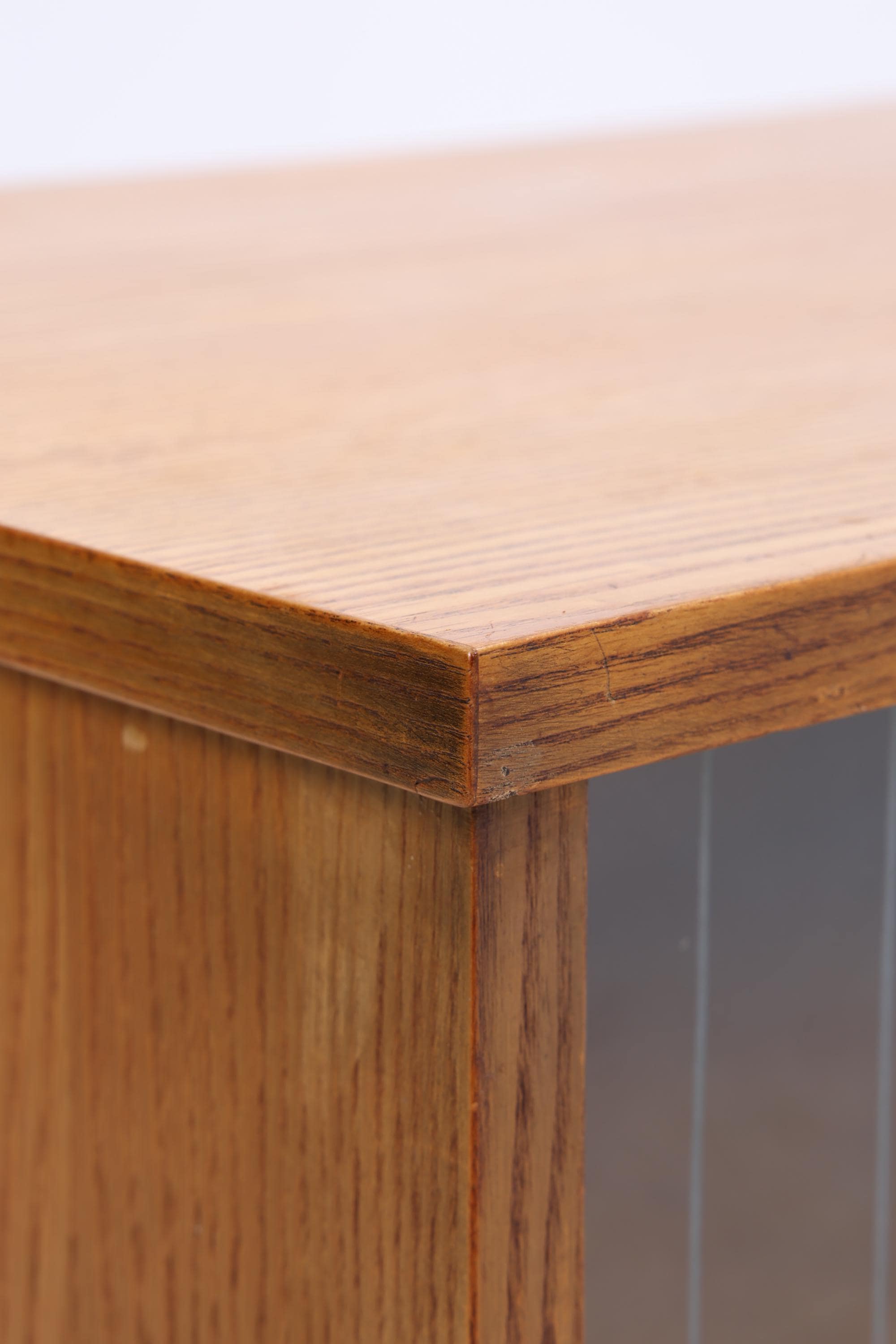 Vintage Sideboard 60er Jahre | Mid Century Vitrine Holz Anrichte Schwarz Design