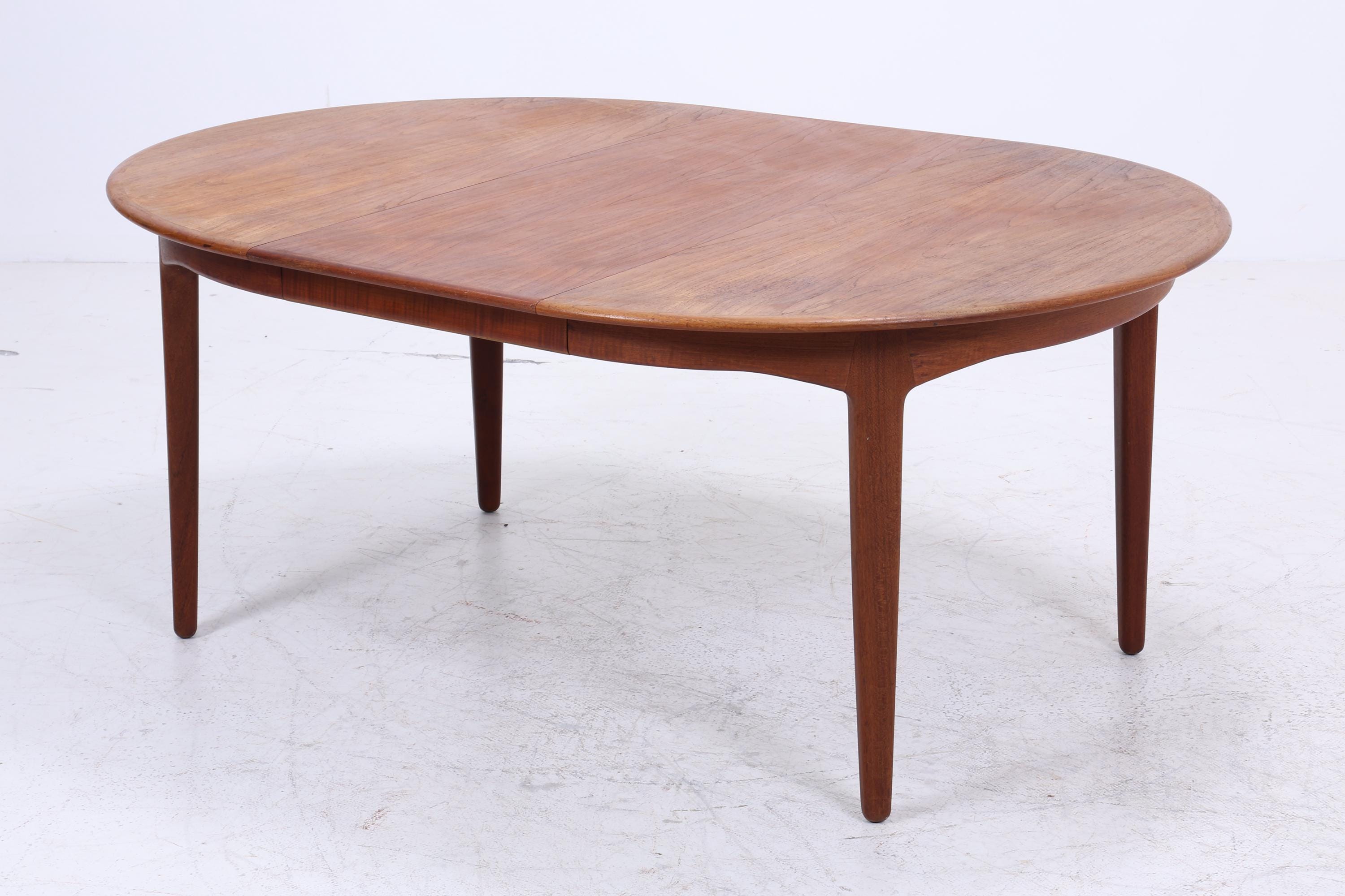 Vintage Teak Esstisch von Henning Kjaernulf | Danish Design Mid-Century Ausziehbarer Küchentisch 1960er Holz