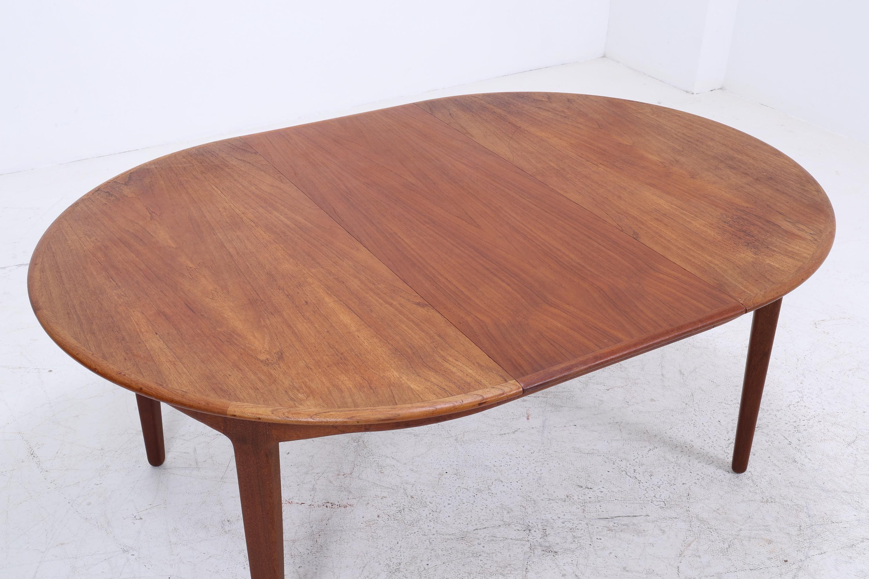 Vintage Teak Esstisch von Henning Kjaernulf | Danish Design Mid-Century Ausziehbarer Küchentisch 1960er Holz
