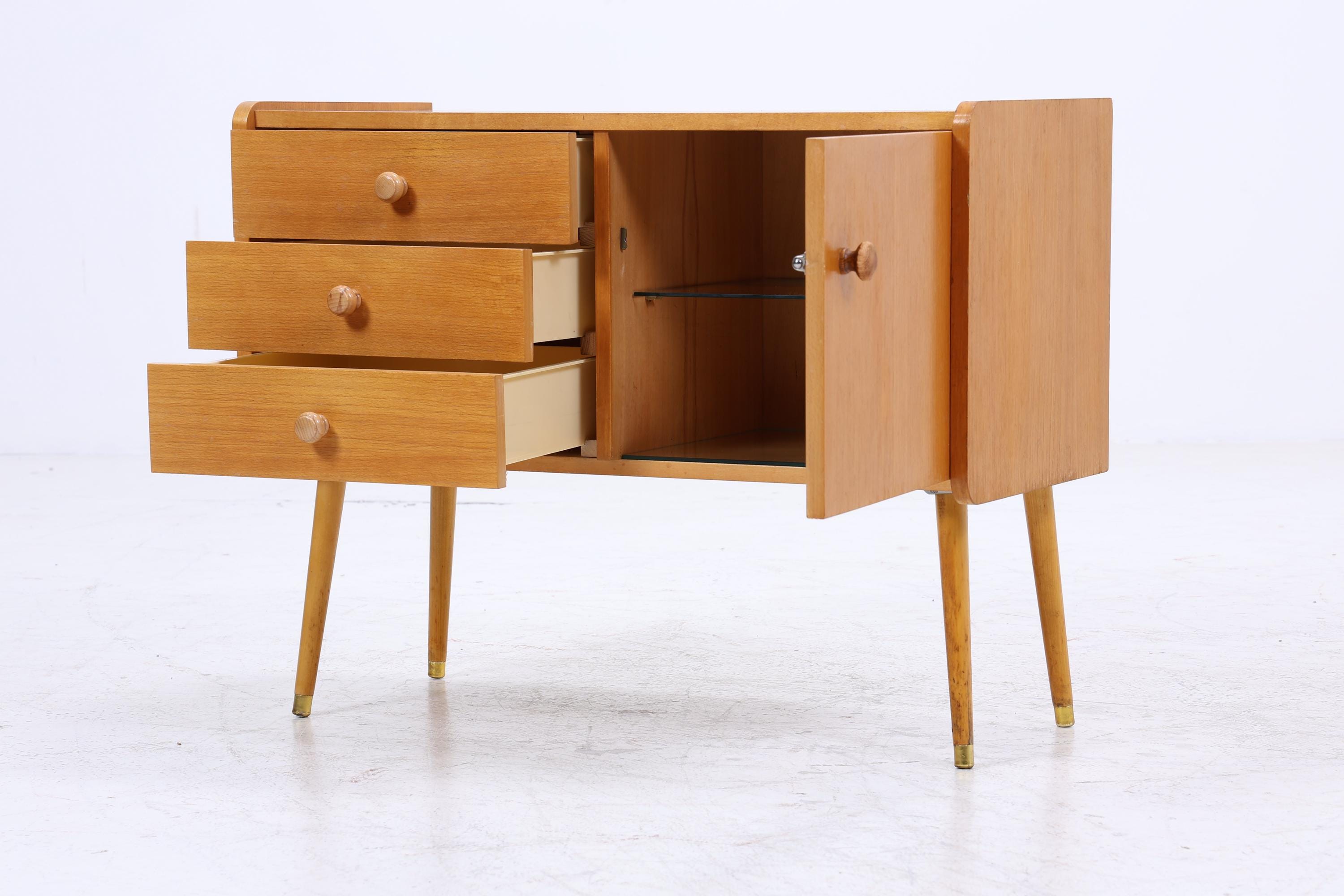 Vintage Kommode 60er | Mid Century Schrank | Mini Kommode Retro Holz Aufbewahrung
