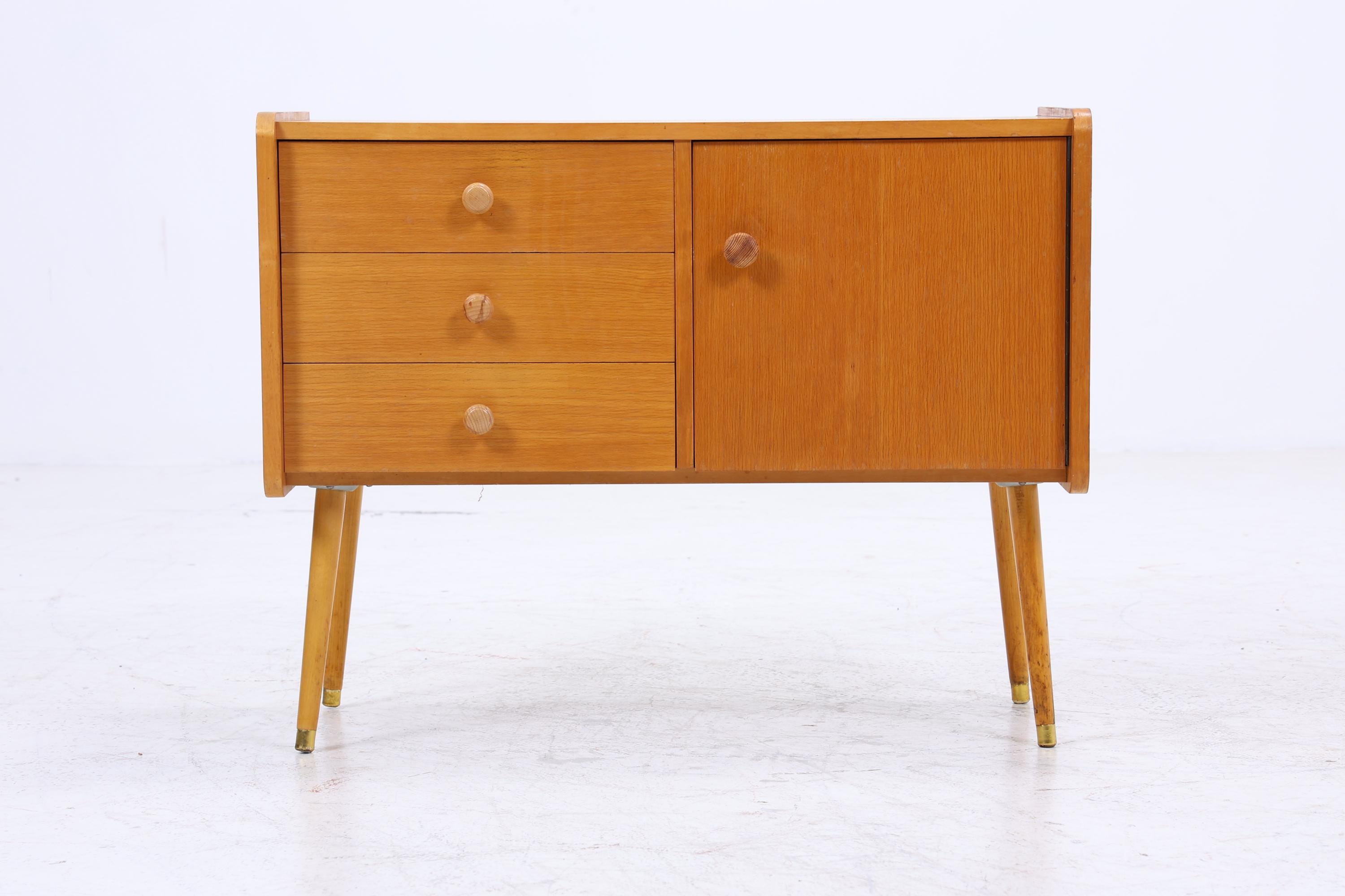 Vintage Kommode 60er | Mid Century Schrank | Mini Kommode Retro Holz Aufbewahrung