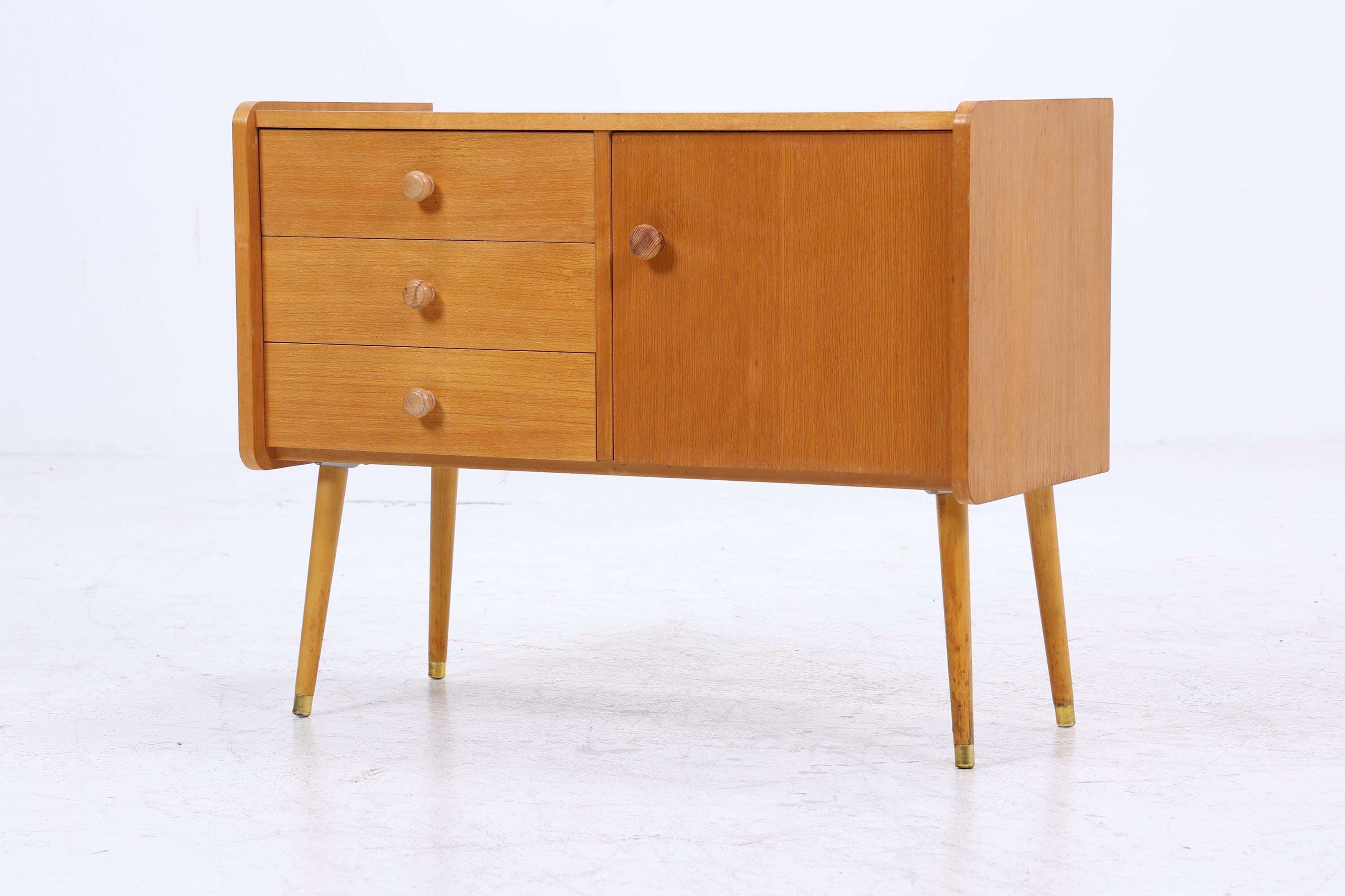 Vintage Kommode 60er | Mid Century Schrank | Mini Kommode Retro Holz Aufbewahrung