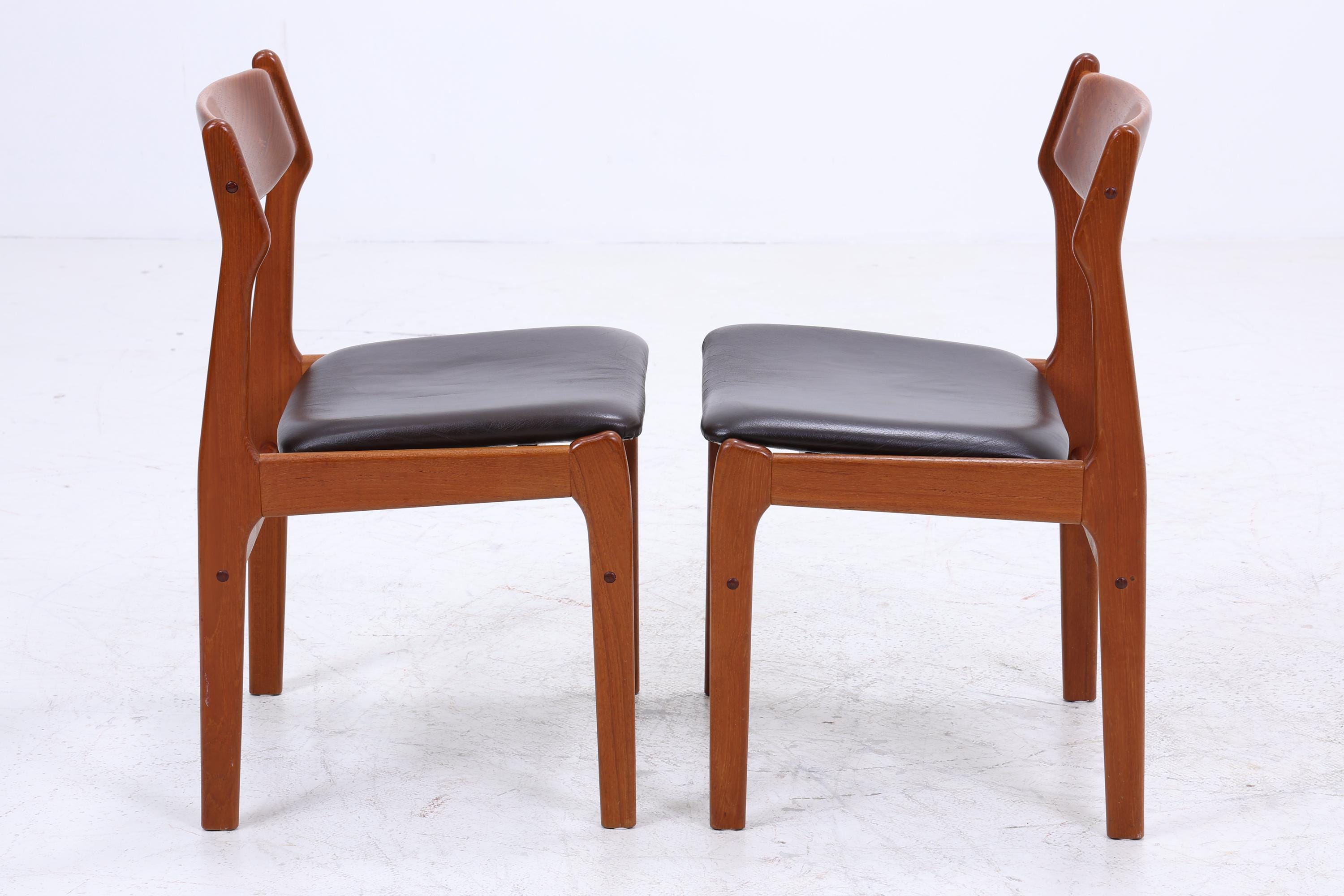 2er Set Teak Stühle von Erik Buch für Od Møbler | Mid Century Designklassiker | Vintage Stuhl | Retro Stuhl