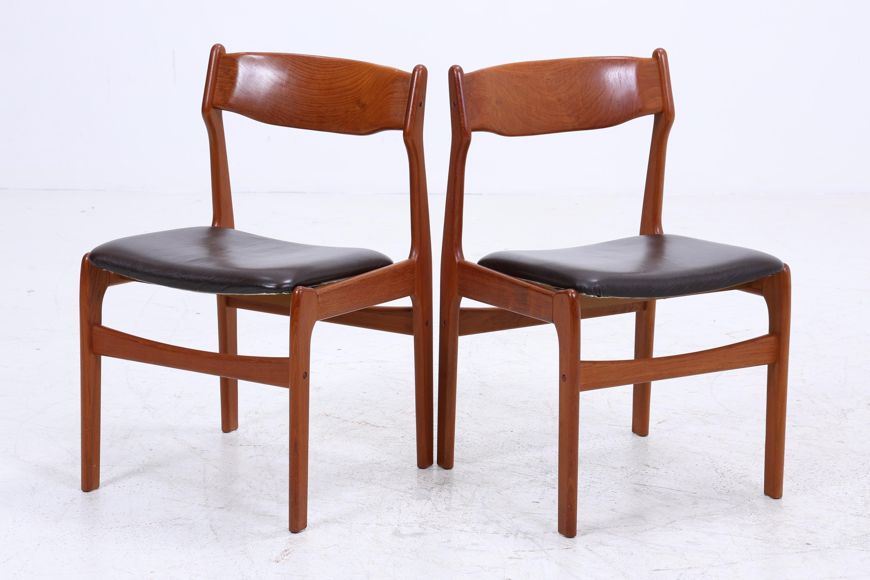 2er Set Teak Stühle von Erik Buch für Od Møbler | Mid Century Designklassiker | Vintage Stuhl | Retro Stuhl