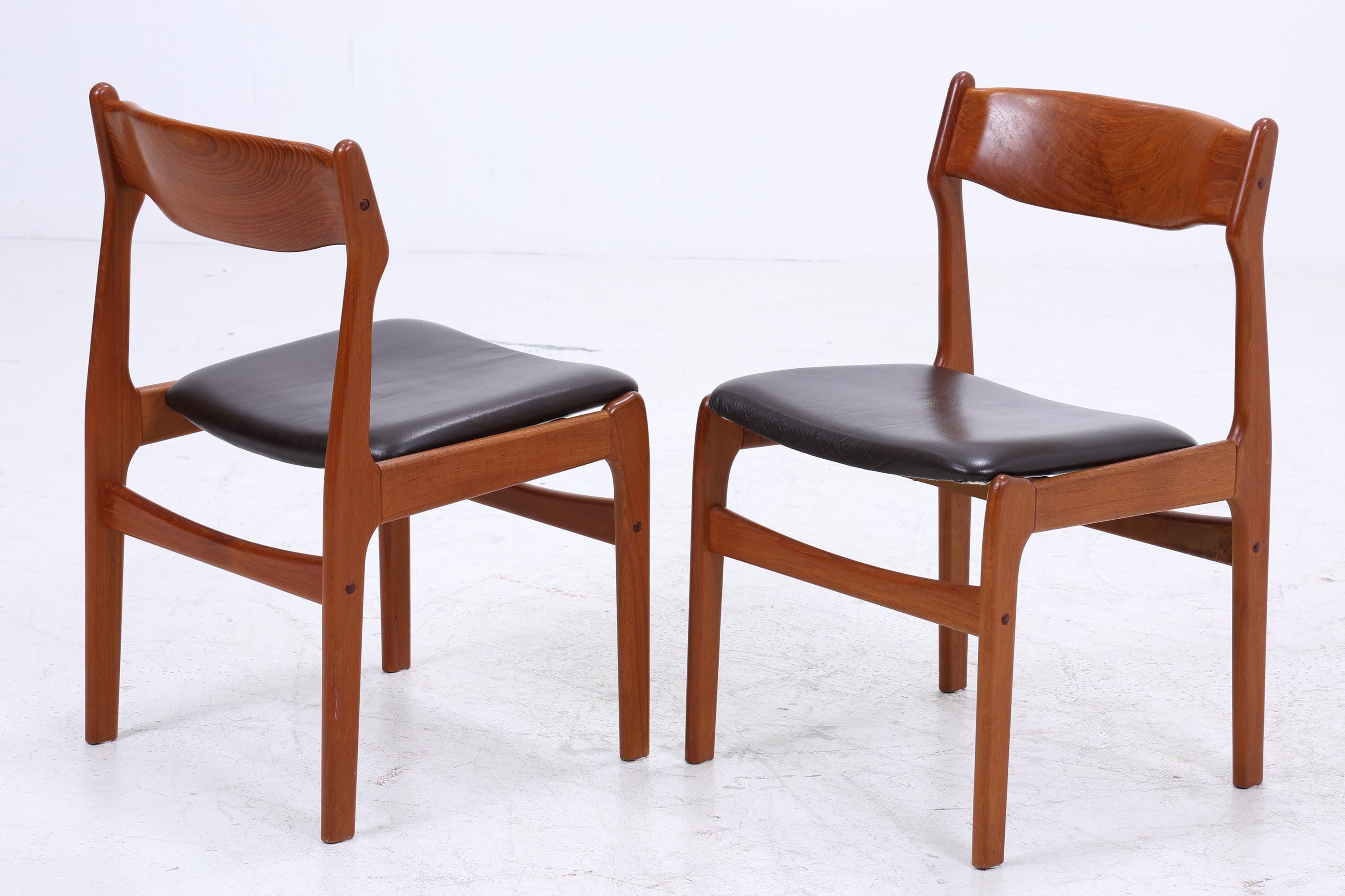 2er Set Teak Stühle von Erik Buch für Od Møbler | Mid Century Designklassiker | Vintage Stuhl | Retro Stuhl