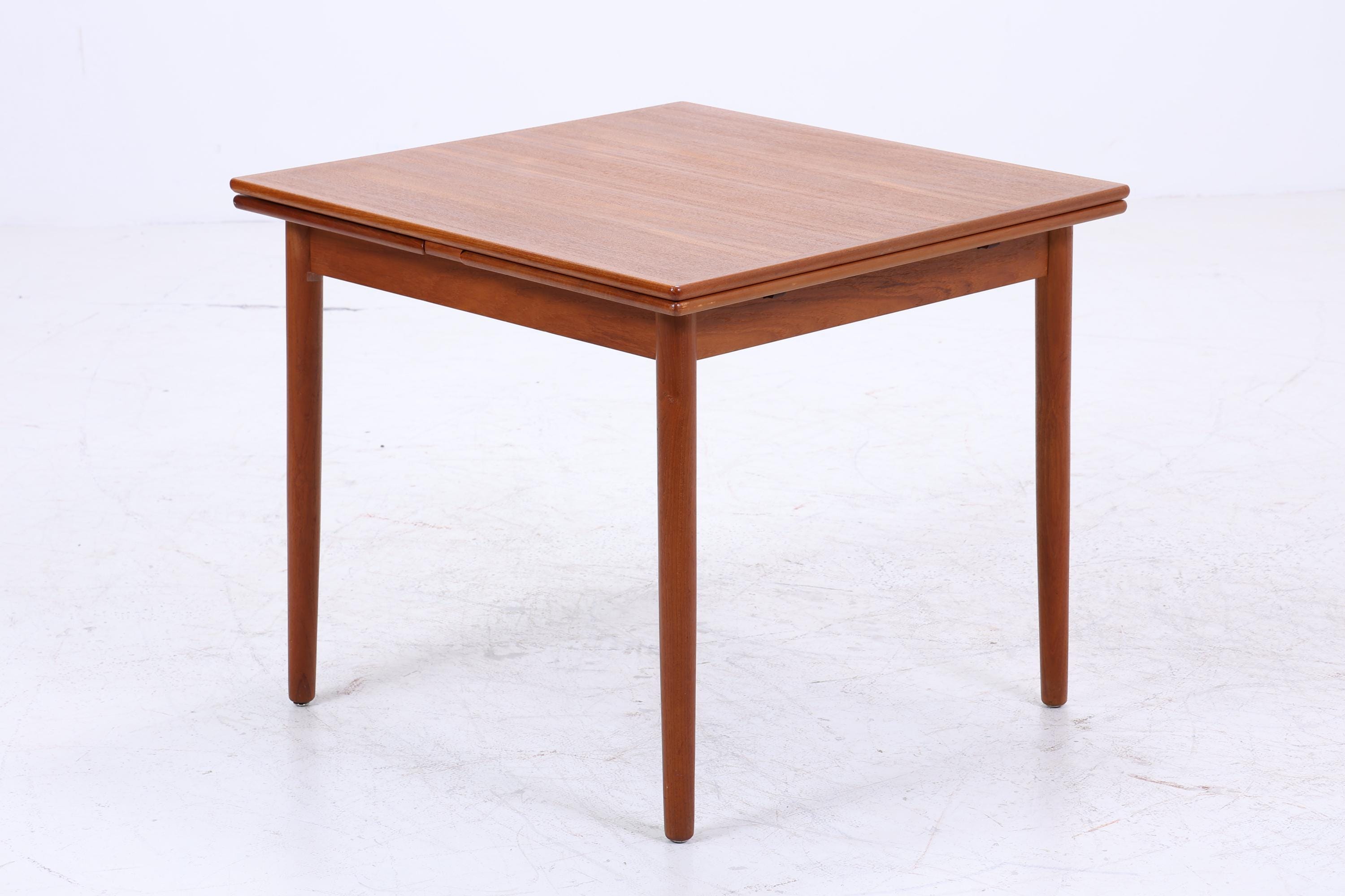 Vintage Teak Esstischvon AM Ansager Mobler | Danish Design Mid-Century Ausziehbarer Küchentisch 1960er Holz