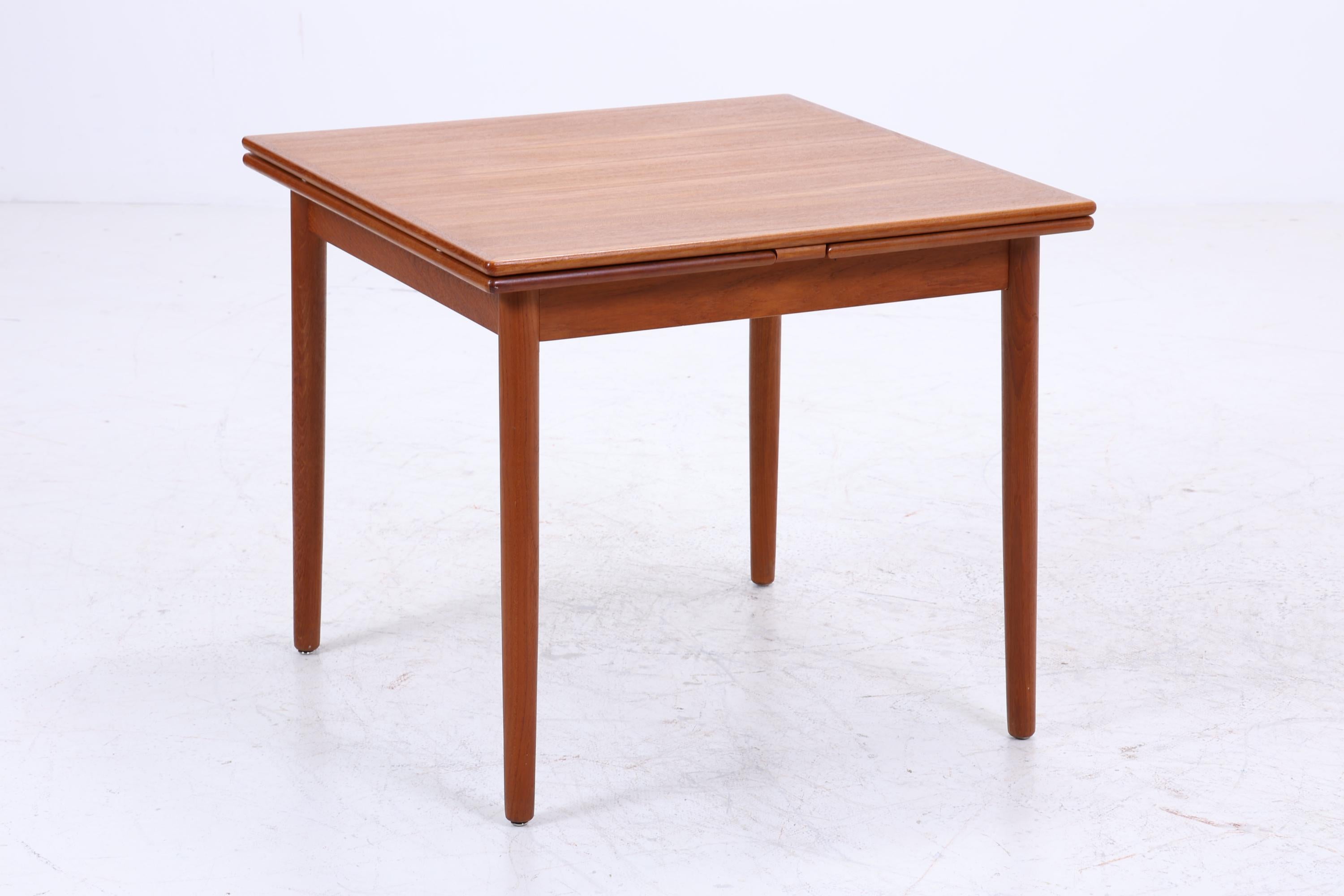 Vintage Teak Esstischvon AM Ansager Mobler | Danish Design Mid-Century Ausziehbarer Küchentisch 1960er Holz