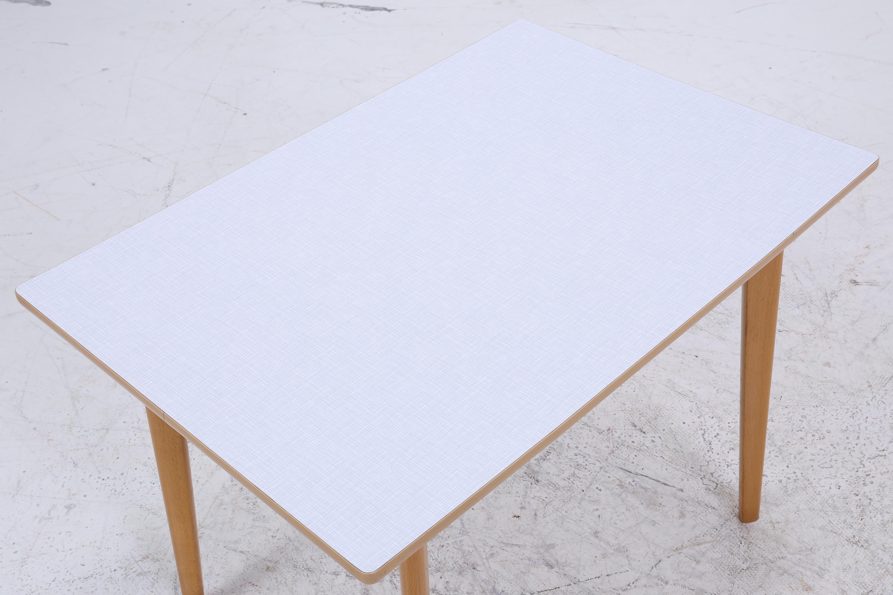 Vintage Küchentisch 60er Jahre | Mid Century Esstisch Tisch Retro 70er Holz Resopal