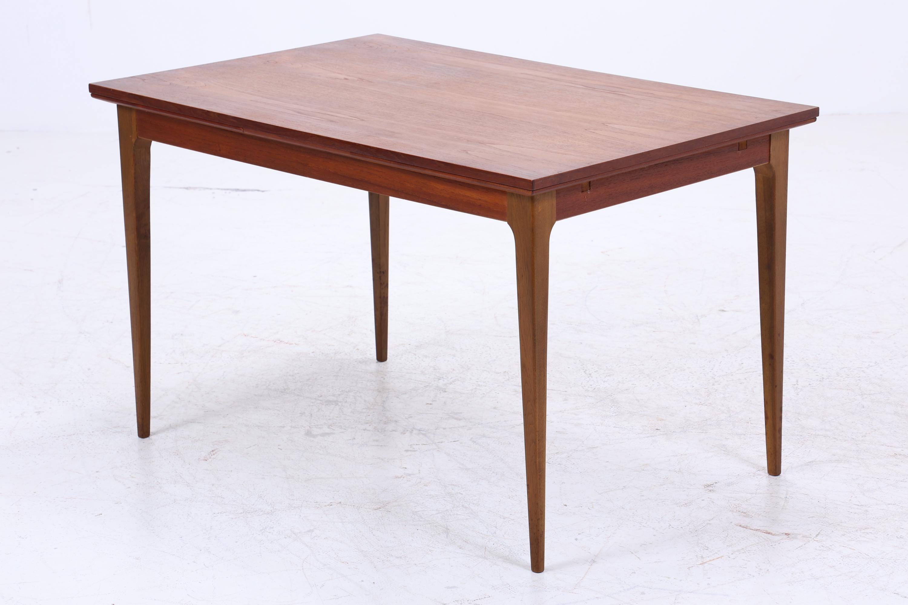 Vintage Teak Esstisch Danish Design | Mid-Century Ausziehbarer Küchentisch 1960er Teak Holz