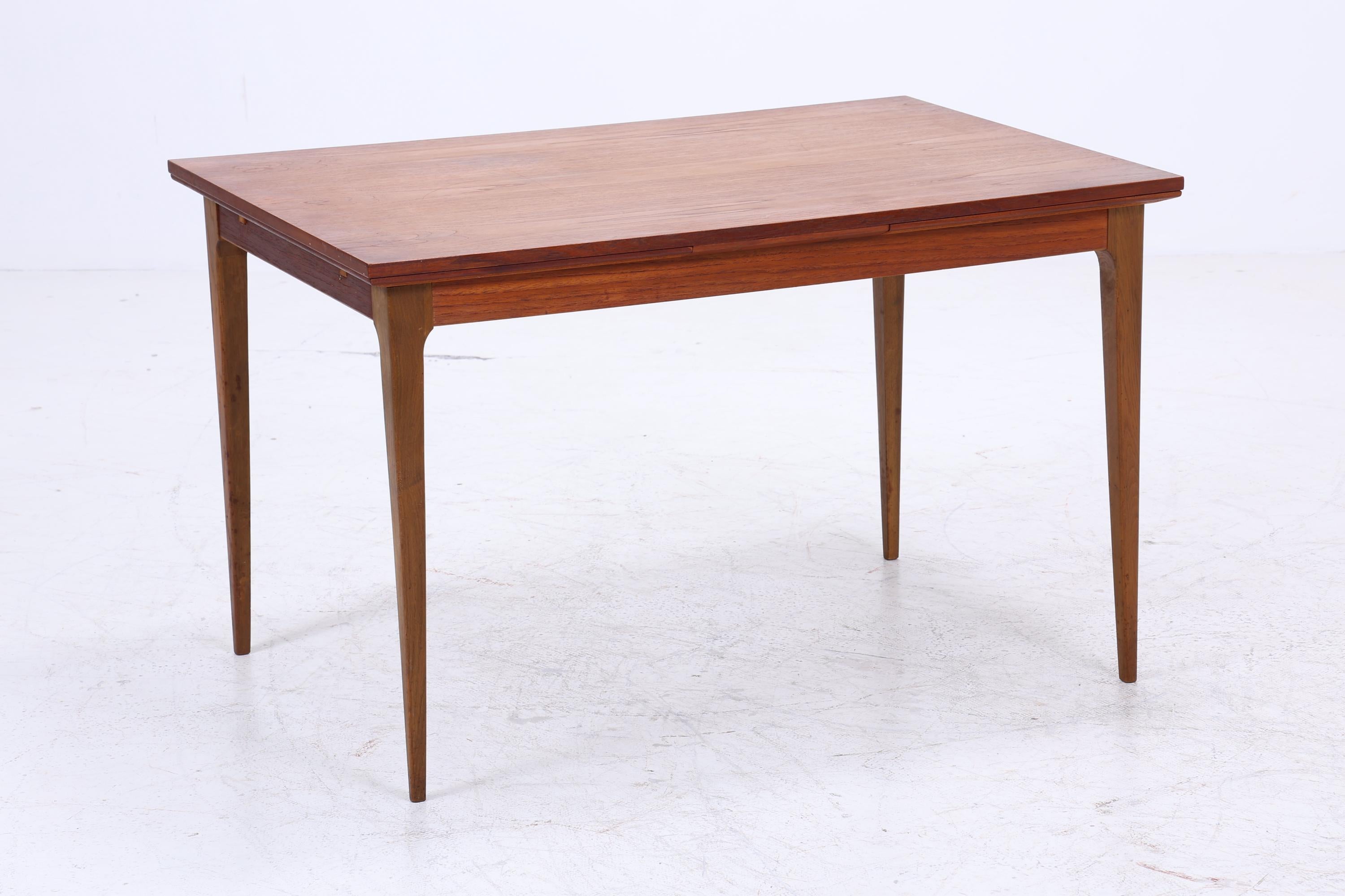 Vintage Teak Esstisch Danish Design | Mid-Century Ausziehbarer Küchentisch 1960er Teak Holz
