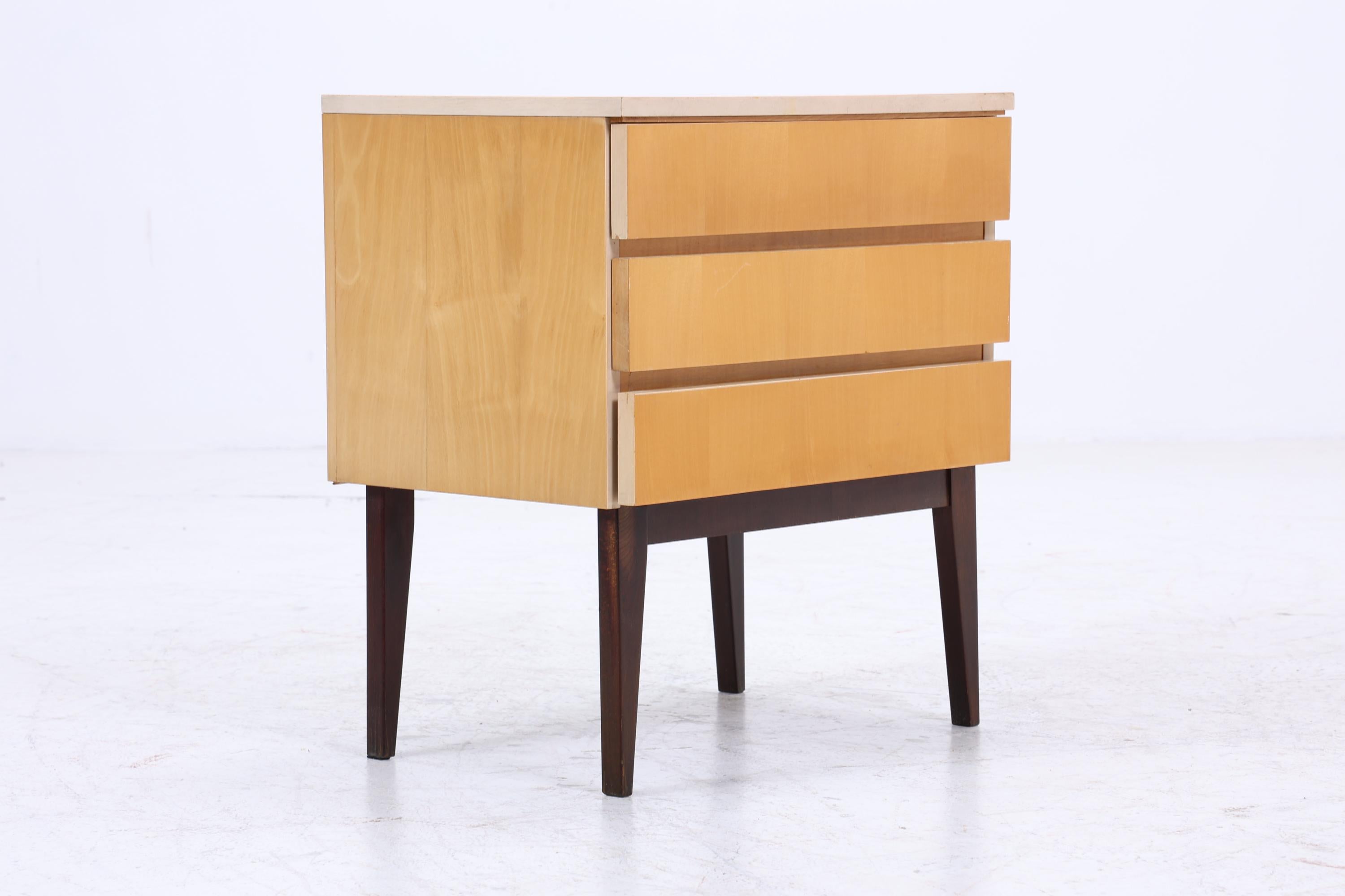 Vintage Mini Kommode 60er | Mid Century Schrank | Kommode Retro Holz Aufbewahrung