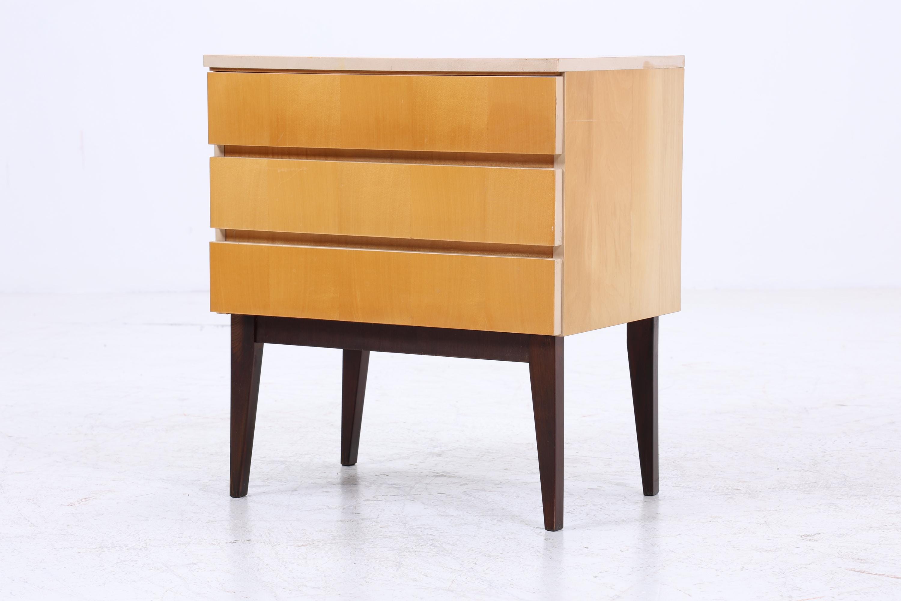 Vintage Mini Kommode 60er | Mid Century Schrank | Kommode Retro Holz Aufbewahrung